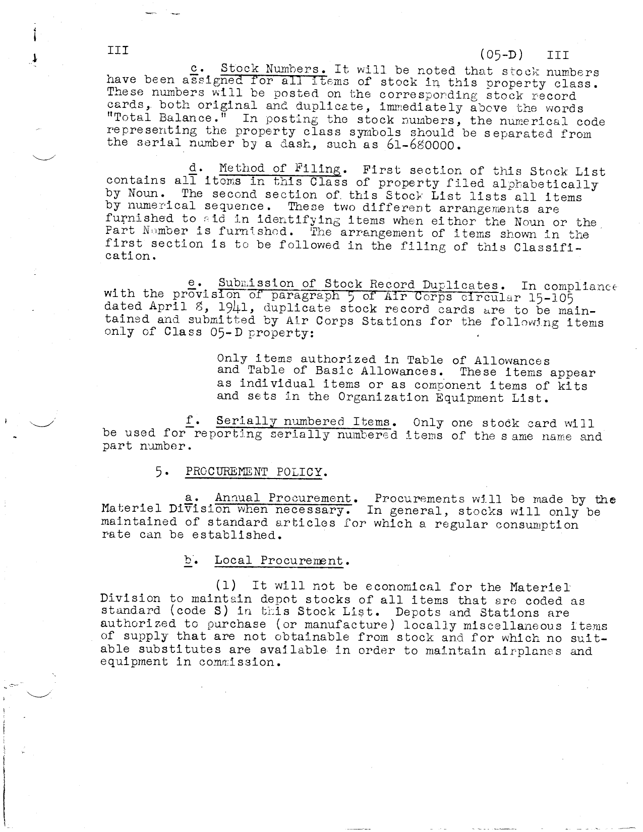 Sample page 5 from AirCorps Library document: Stock List for Aircraft Engine Instruments