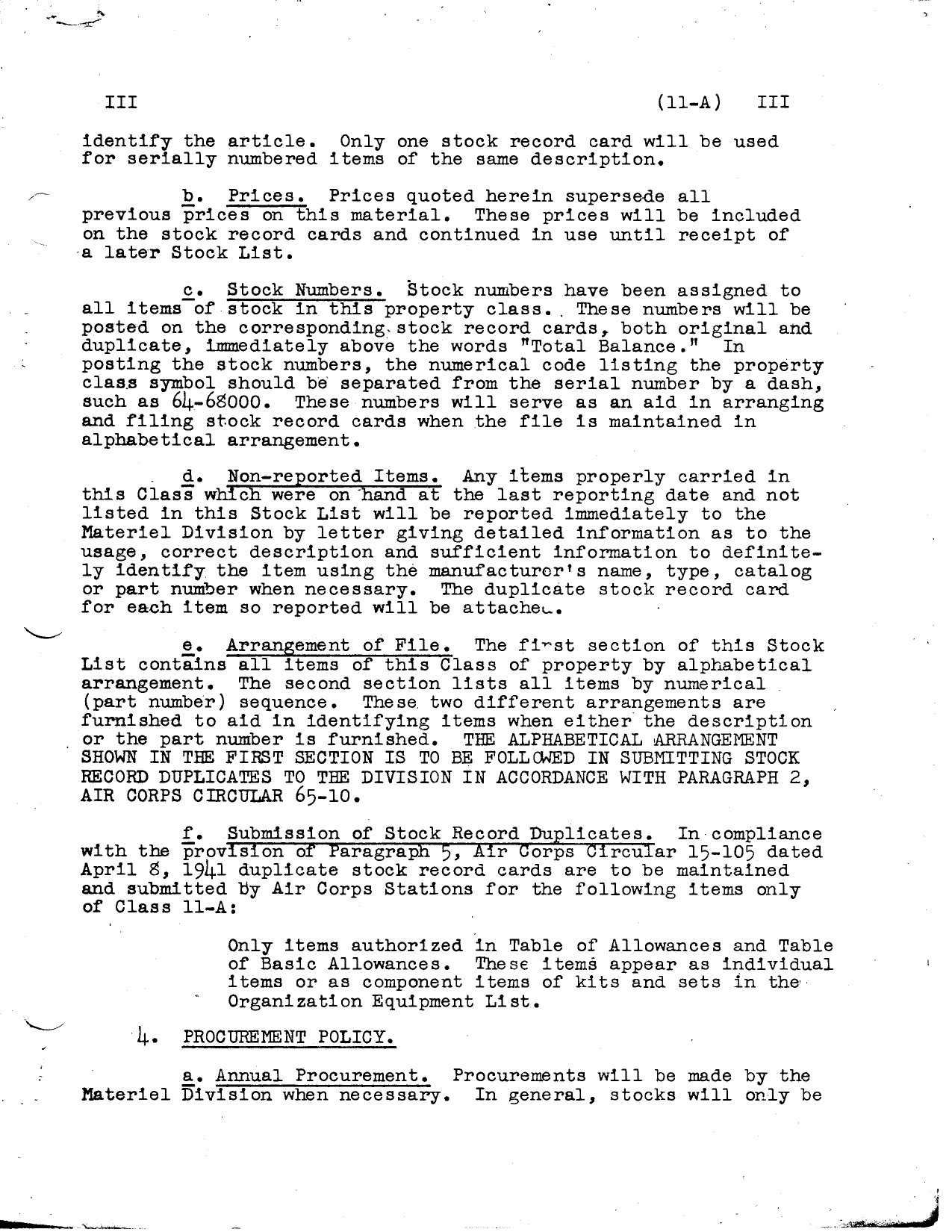 Sample page 5 from AirCorps Library document: Stock List for Bombing Equipment and Accessories