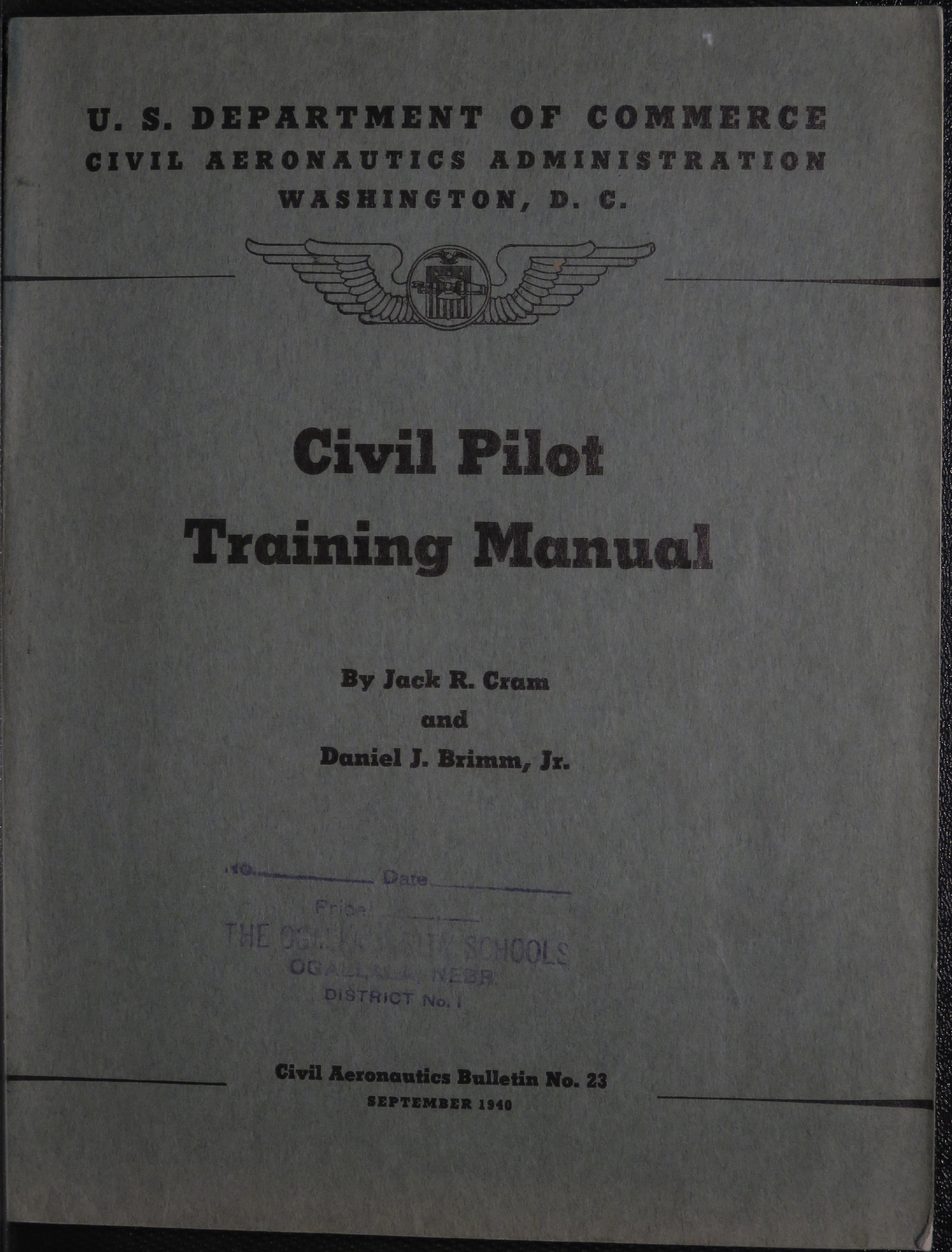 Sample page 1 from AirCorps Library document: Civil Pilot Training Manual