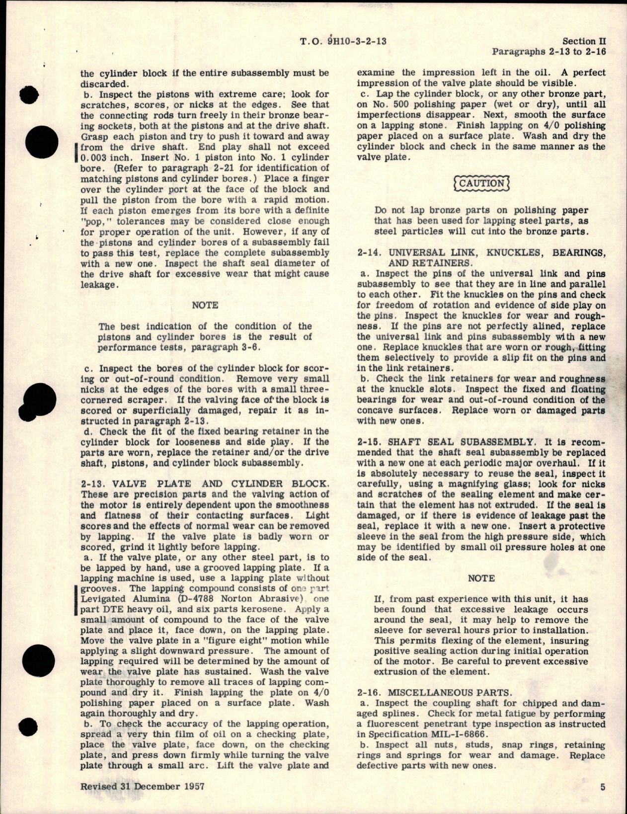 Sample page 9 from AirCorps Library document: Overhaul Instructions for Hydraulic Motor Assemblies - MF-3906-2