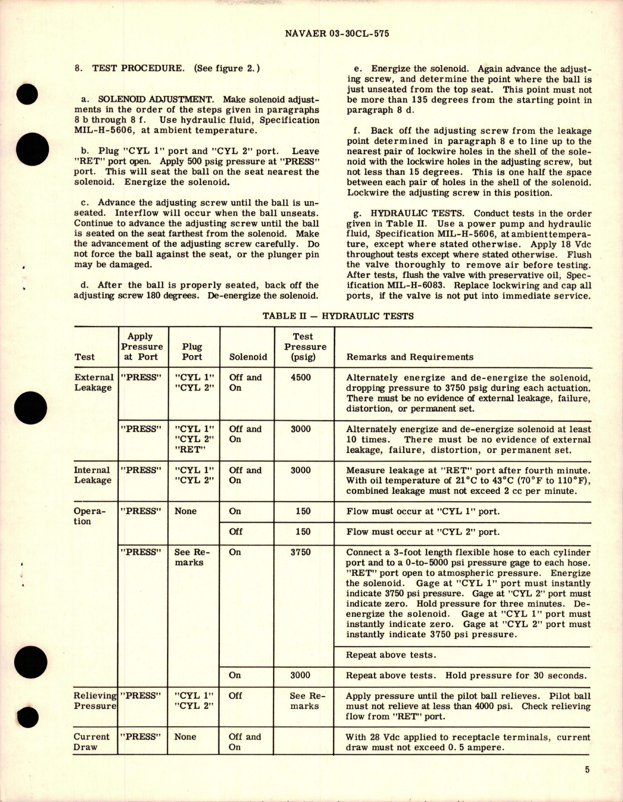 Sample page 5 from AirCorps Library document: Overhaul Instructions with Parts for Solenoid Operated 4-Way Hydraulic Selector Valve - Parts 23665-4, 23665-6 and 23665-8 