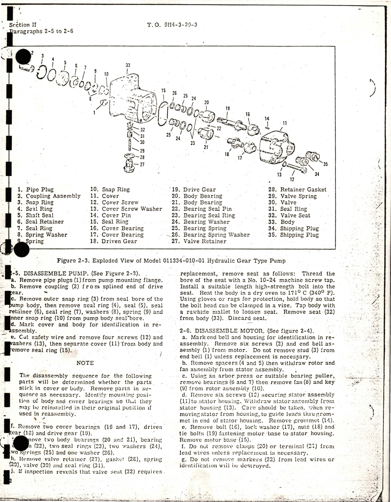 Sample page 5 from AirCorps Library document: Overhaul Instructions for Electric Motor-Driven Hydraulic Gear Type Pump - 112524 Series 