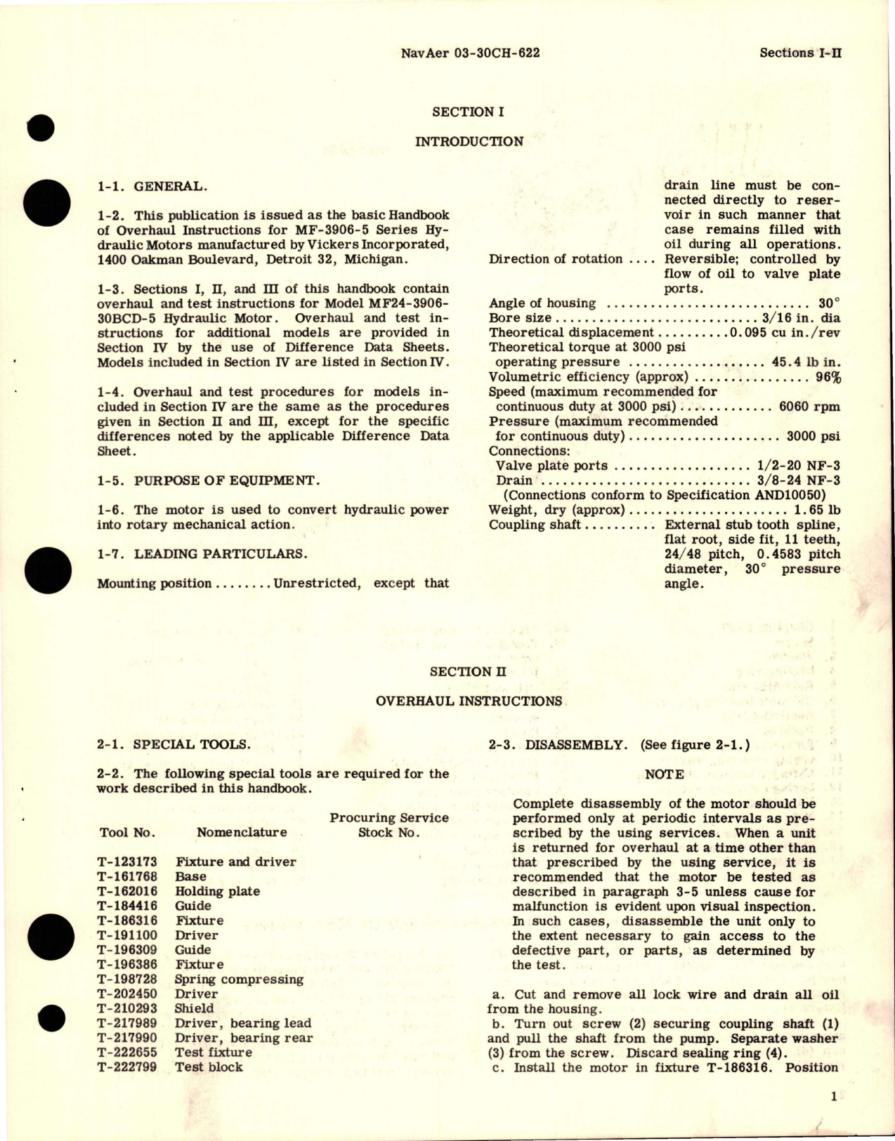 Sample page 5 from AirCorps Library document: Overhaul Instructions for Constant Displacement Hydraulic Motor Assembly - MF-3906-5 Series