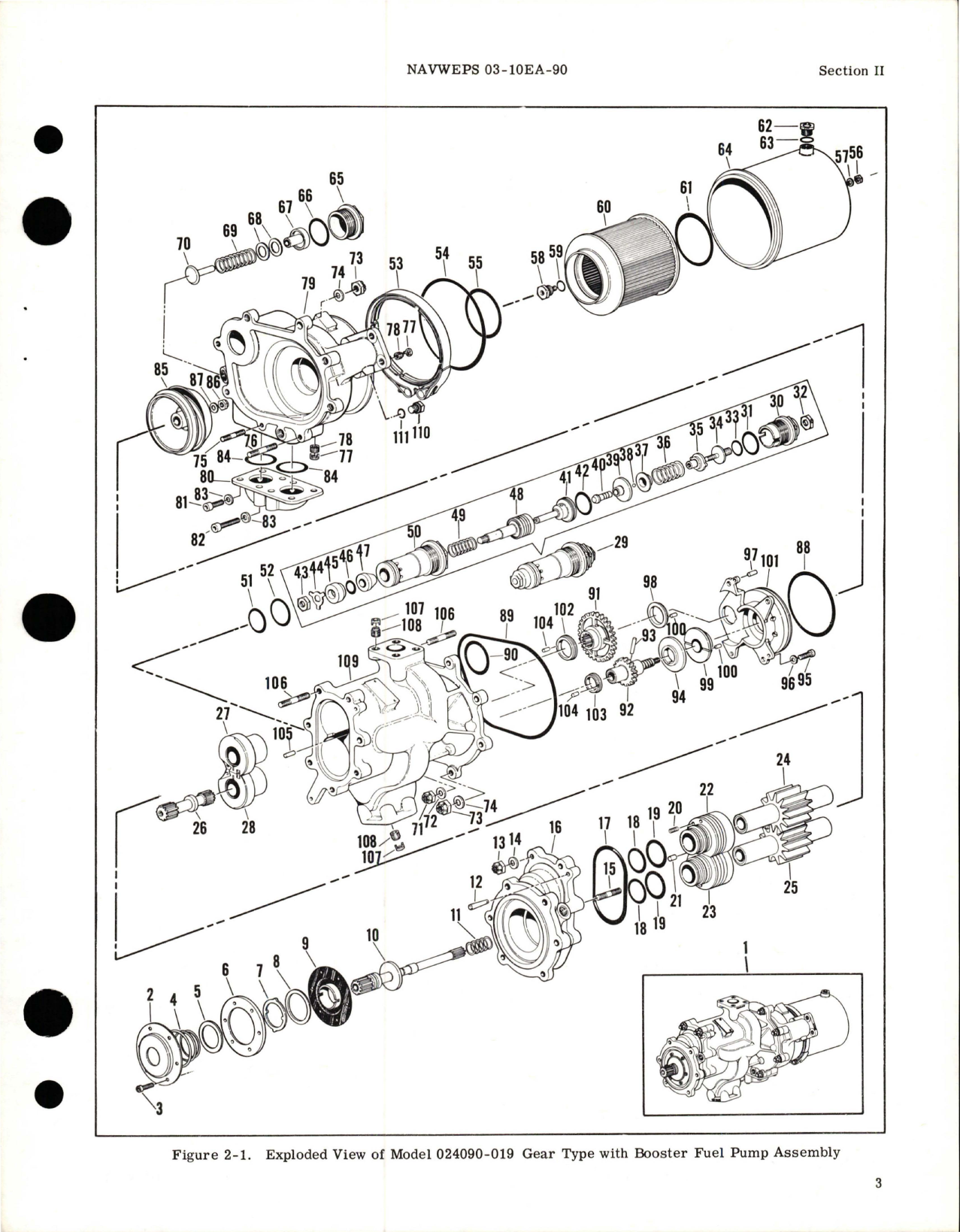 Sample page 5 from AirCorps Library document: Overhaul Instructions for Gear Type w Booster Fuel Pump Assembly - Models 024090-019 and 024090-021