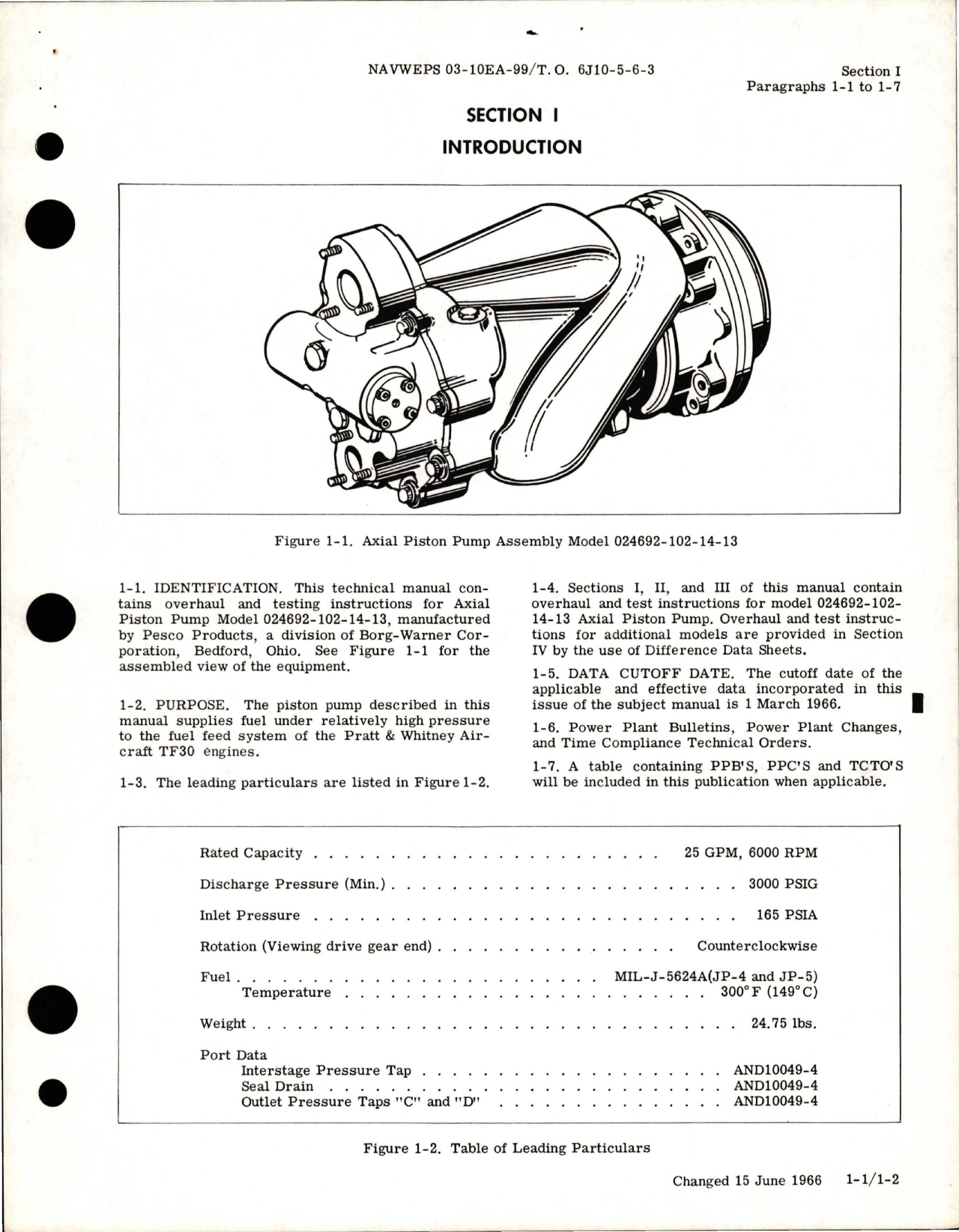 Sample page 5 from AirCorps Library document: Overhaul Instructions for Axial Piston Pump Assembly - 024693 Series