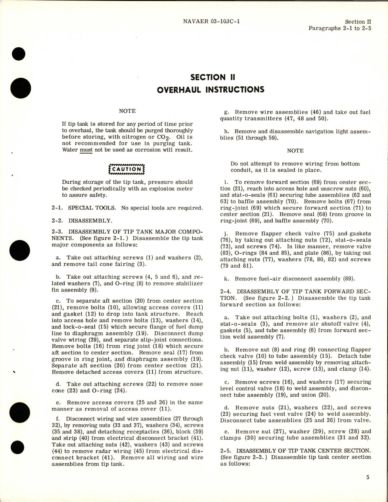 Sample page 9 from AirCorps Library document: Overhaul Instructions - Centerline Tip Tank - Model T2V-1 - 230 Gallon - Part 634100-1 and 634100-2