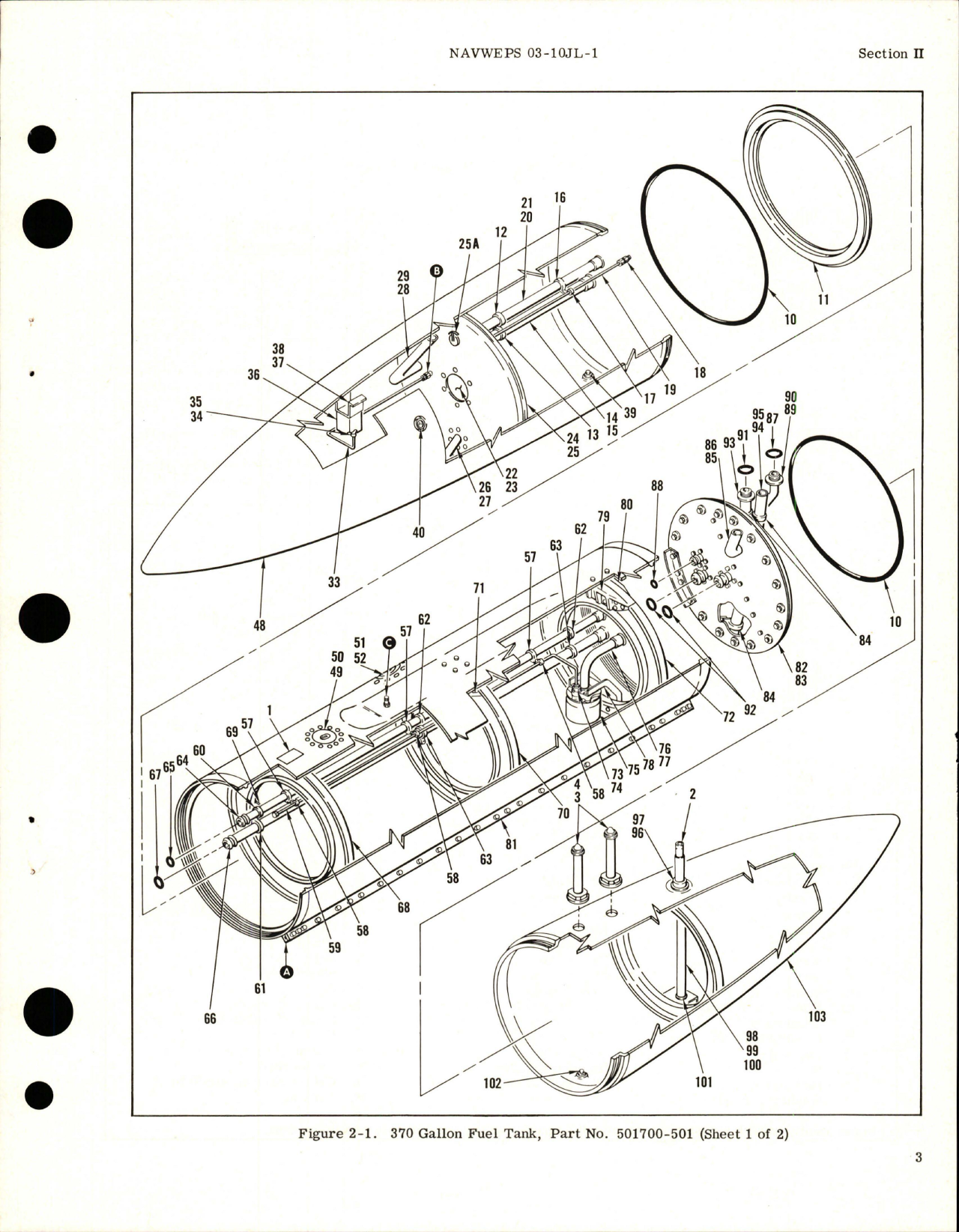 Sample page 7 from AirCorps Library document: Overhaul Instructions for Fuel Tanks - 370 Gallon - Parts 501700 and 501700-501