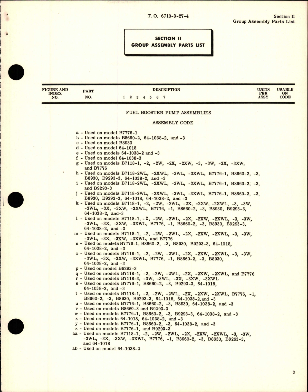 Sample page 5 from AirCorps Library document: Illustrated Parts Breakdown for Fuel Booster Pumps