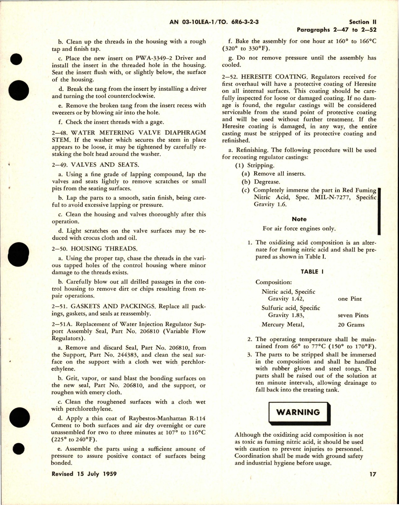 Sample page 5 from AirCorps Library document: Overhaul Instructions for Water Regulators 