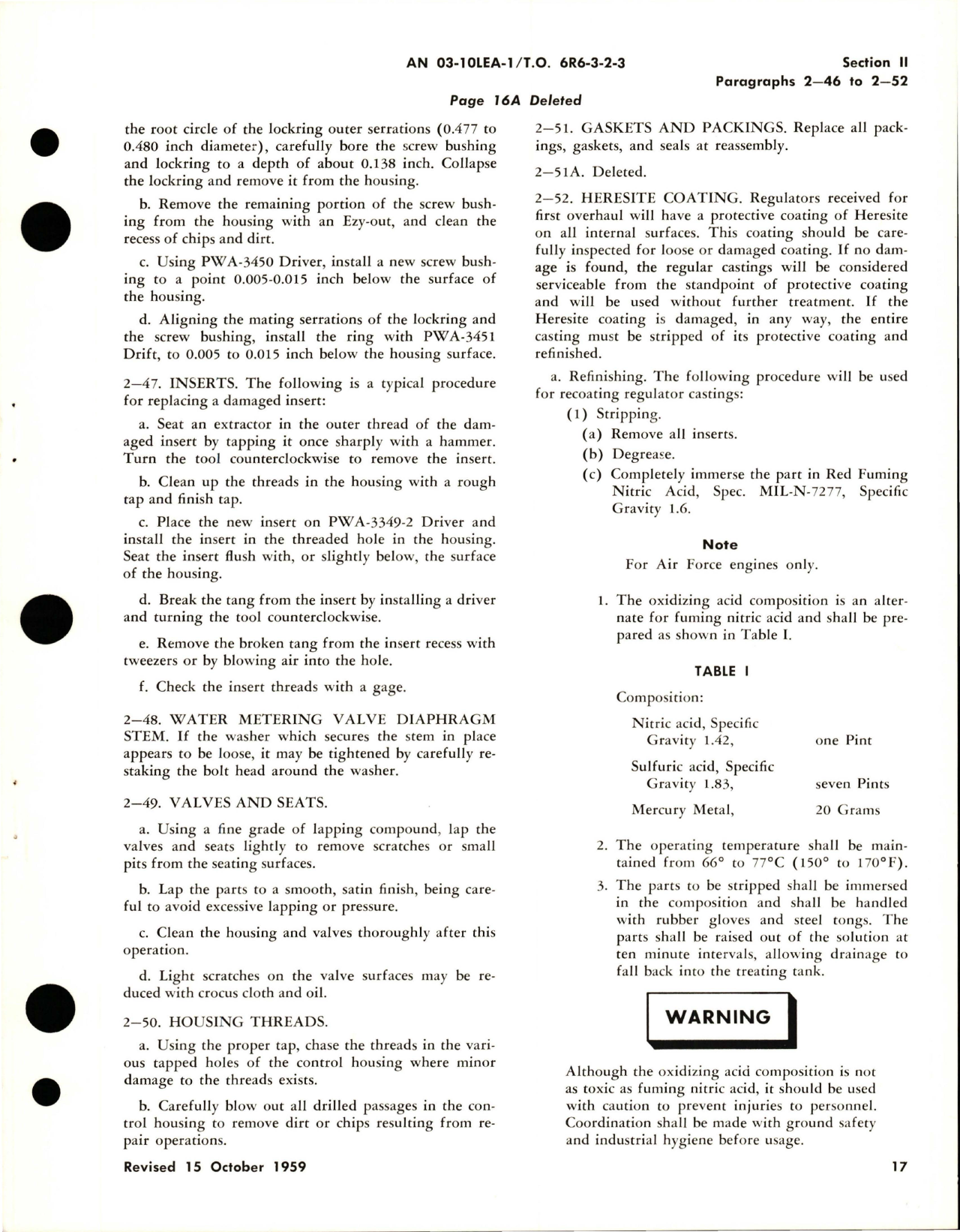 Sample page 5 from AirCorps Library document: Overhaul Instructions for Water Regulators 