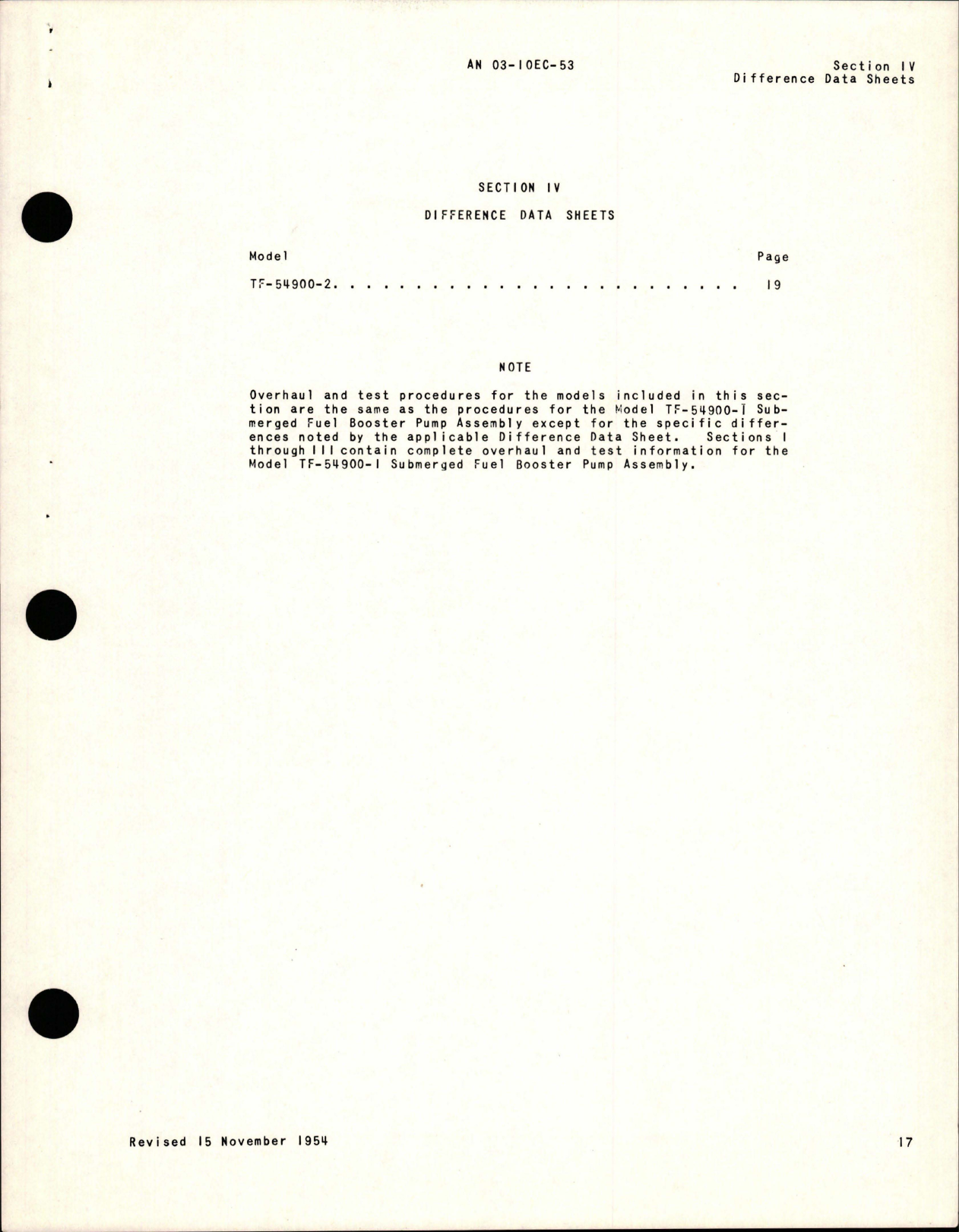 Sample page 5 from AirCorps Library document: Overhaul Instructions for Submerged Fuel Pumps - TF-54900 Series