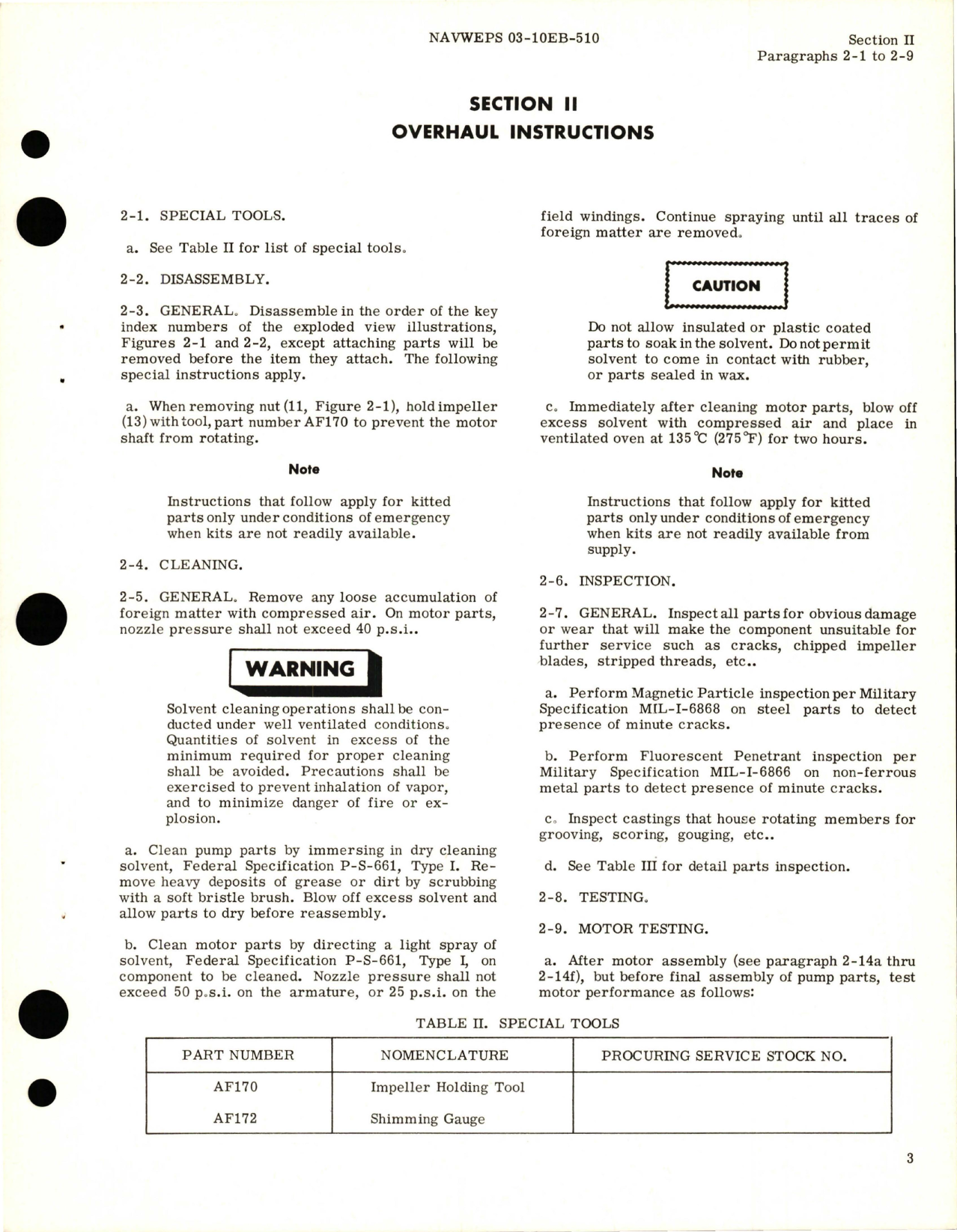 Sample page 7 from AirCorps Library document: Overhaul Instructions for Centrifugal Fuel Booster Pump - Models RG11250, RG11250A, and RG11250A1 