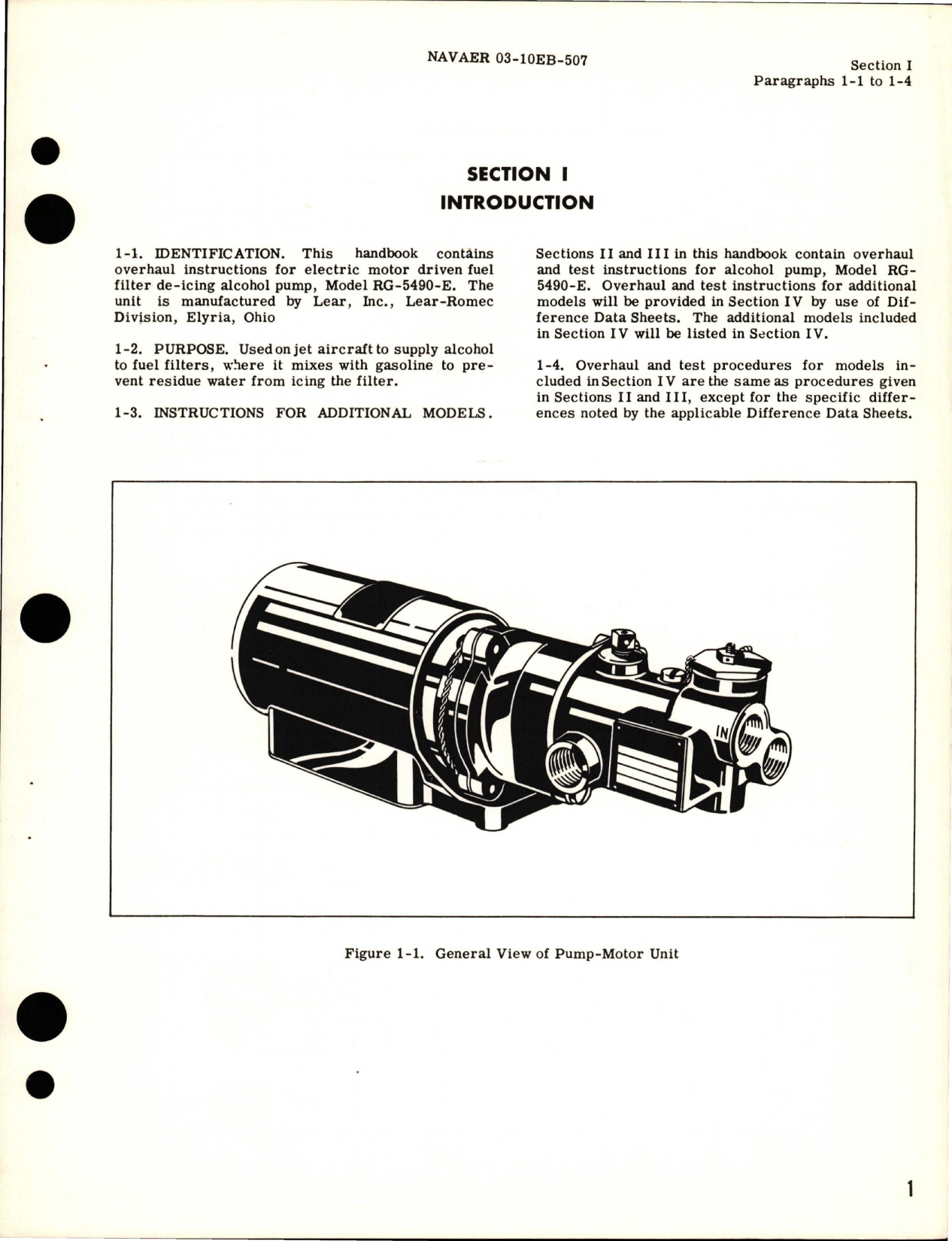 Sample page 5 from AirCorps Library document: Overhaul Instructions for Fuel Filter De-Icing Alcohol Pump - Model RG-5490-E 