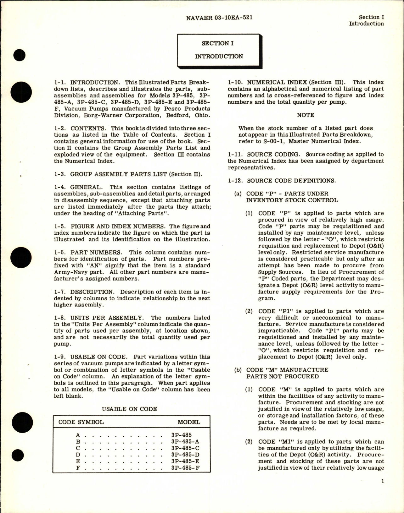 Sample page 5 from AirCorps Library document: Illustrated Parts Breakdown for Vacuum Pump Assembly