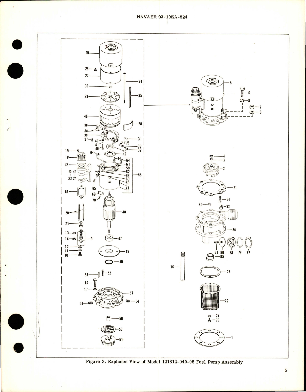 Sample page 5 from AirCorps Library document: Overhaul Instructions with Parts Breakdown for Fuel Pump Assembly - Part 121812-040-06