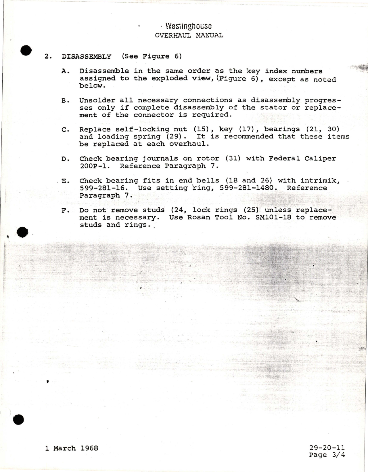 Sample page 7 from AirCorps Library document: Overhaul Manual for AC Motor - Parts 939D228-2 and 939D228-4