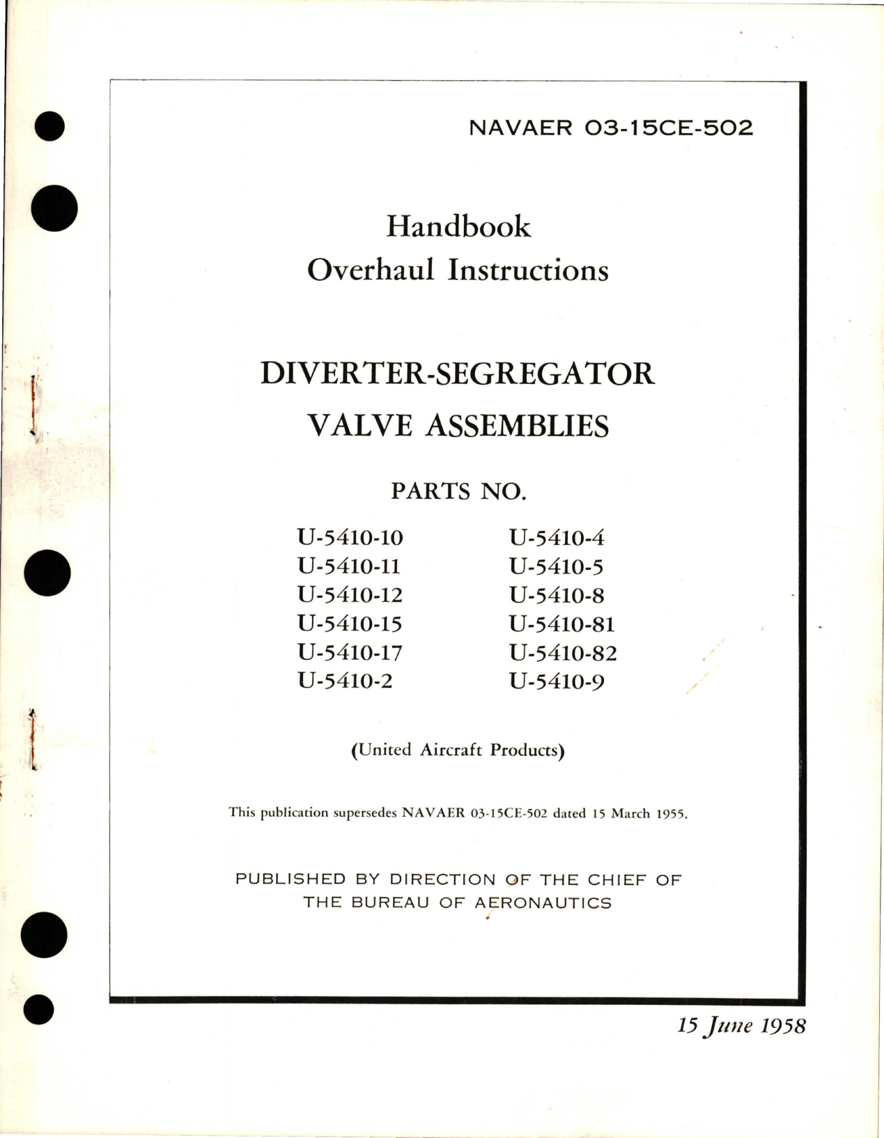 Sample page 1 from AirCorps Library document: Overhaul Instructions for Diverter-Segregator Valve Assemblies