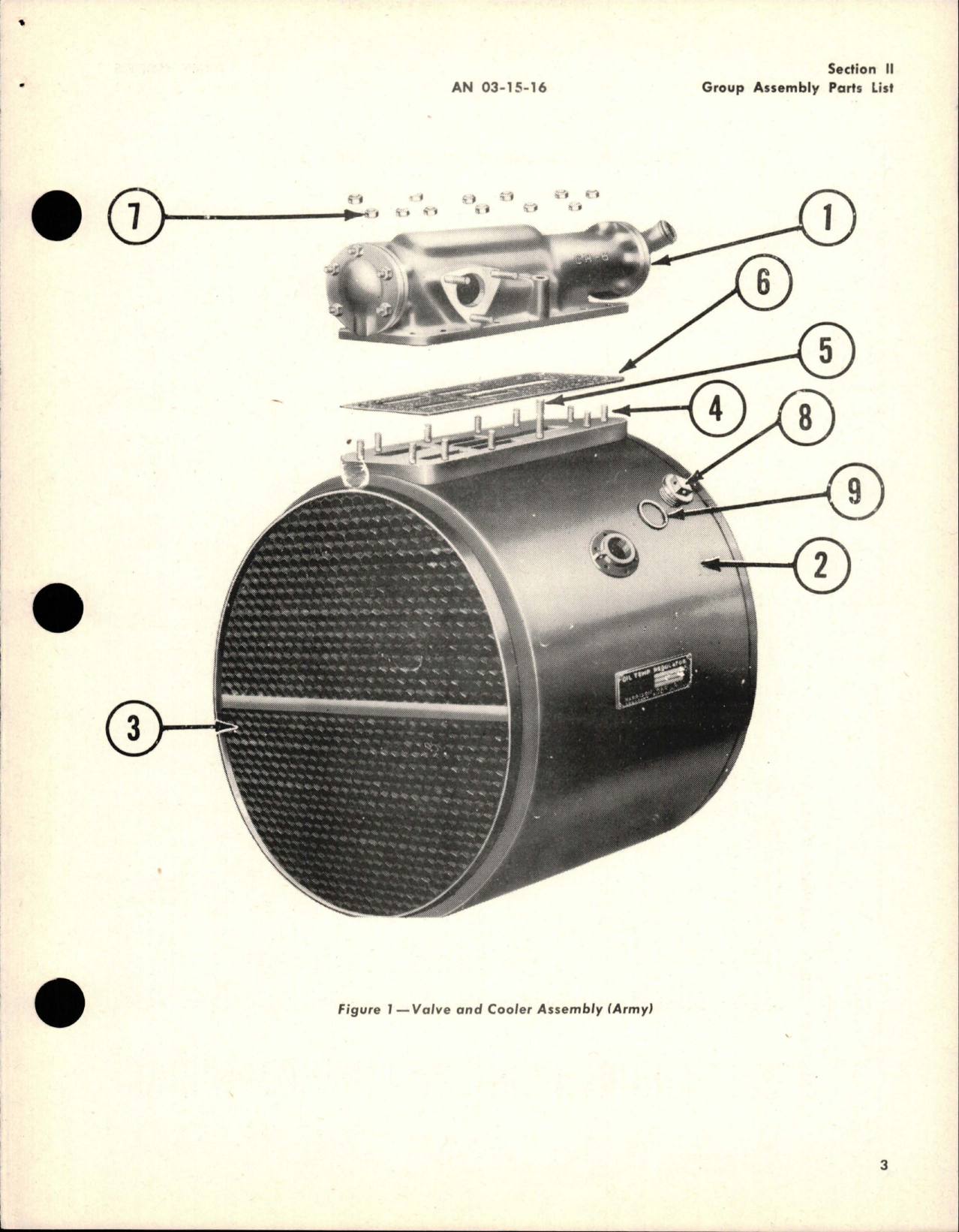 Sample page 7 from AirCorps Library document: Parts Catalog for Oil Coolers & Control Valves 