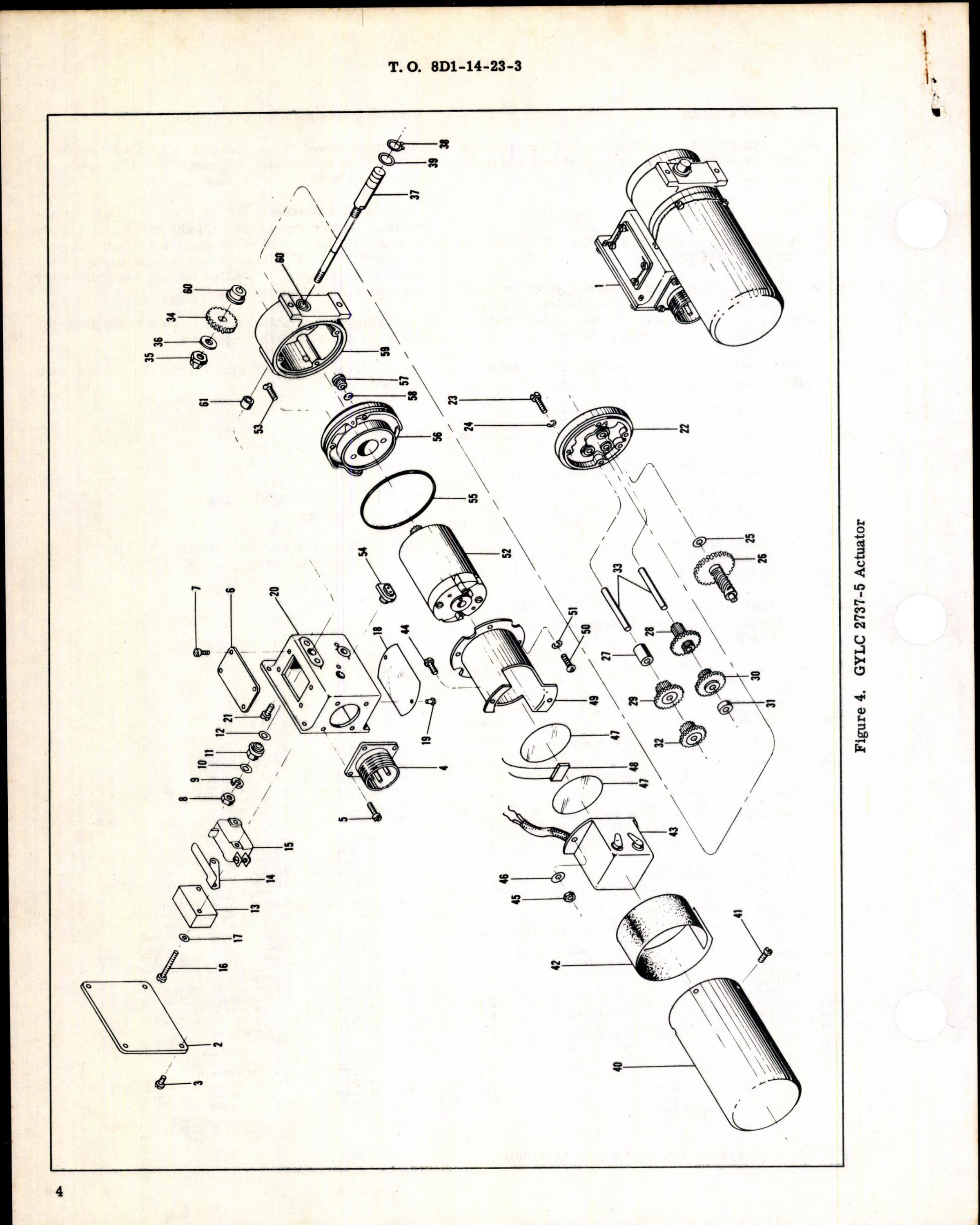 Sample page 4 from AirCorps Library document: Instructions w Parts Breakdown for Actuator, Undirectional