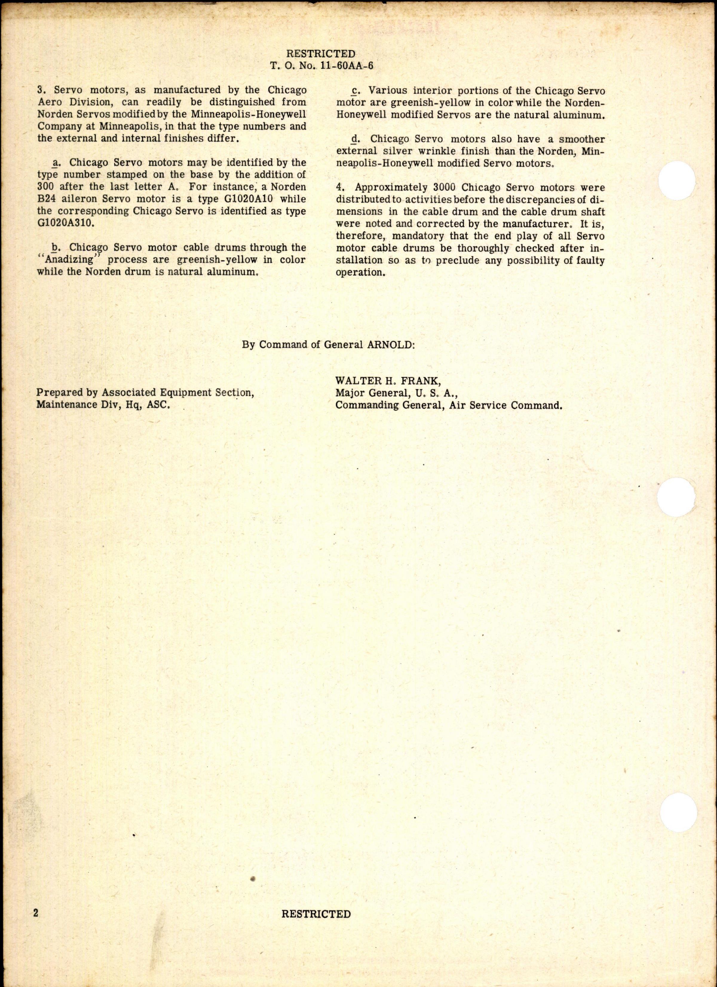 Sample page 2 from AirCorps Library document: Automatic Pilot Type C1 Interchangeability of Cable Drums