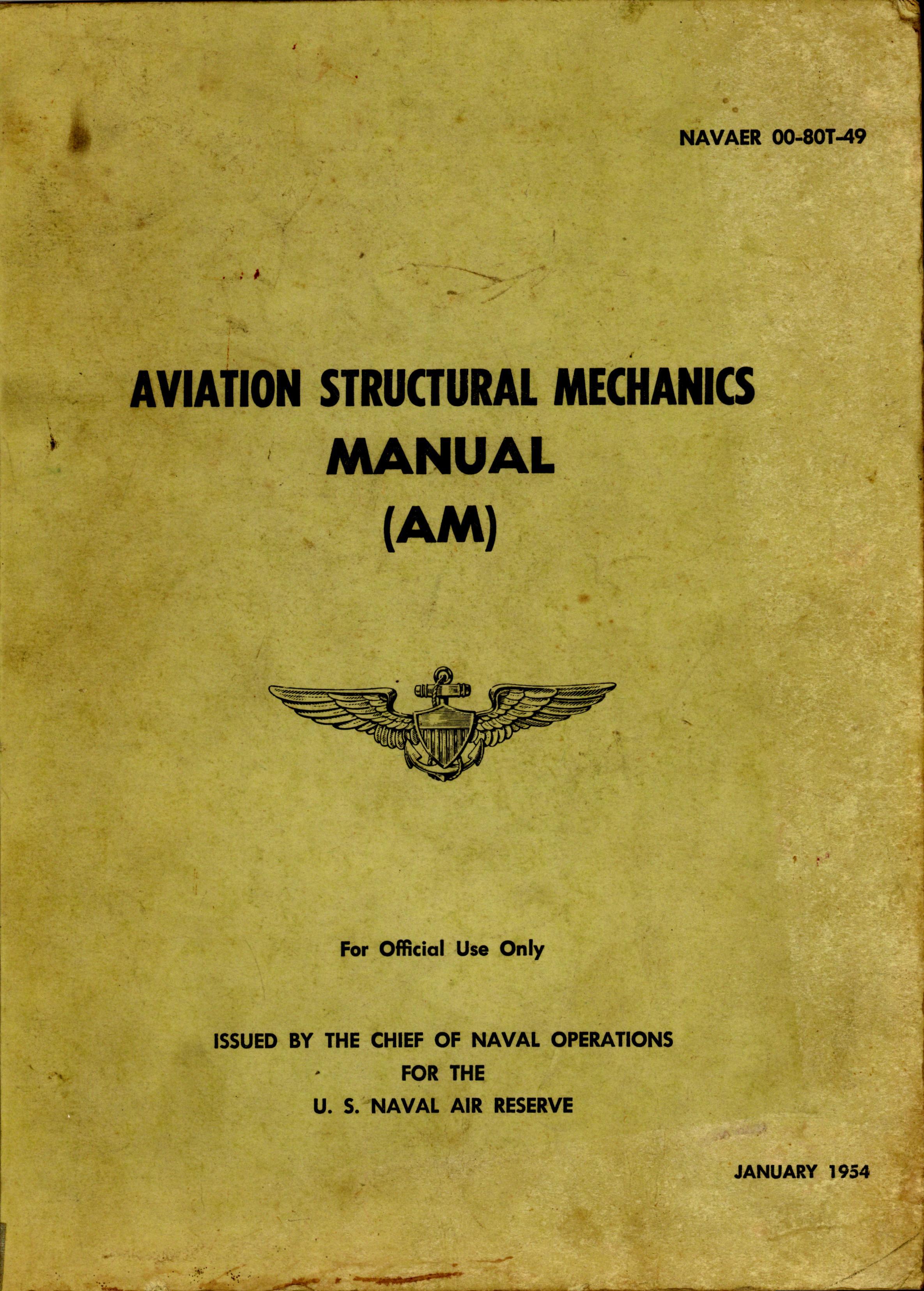 Sample page 1 from AirCorps Library document: Aviation Structural Mechanics Manual 
