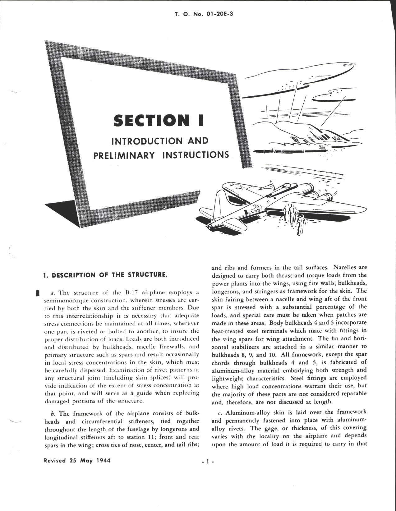 Sample page 5 from AirCorps Library document: Structural Repair Instructions for B-17E, F, G, RB-17E, and QB-17G
