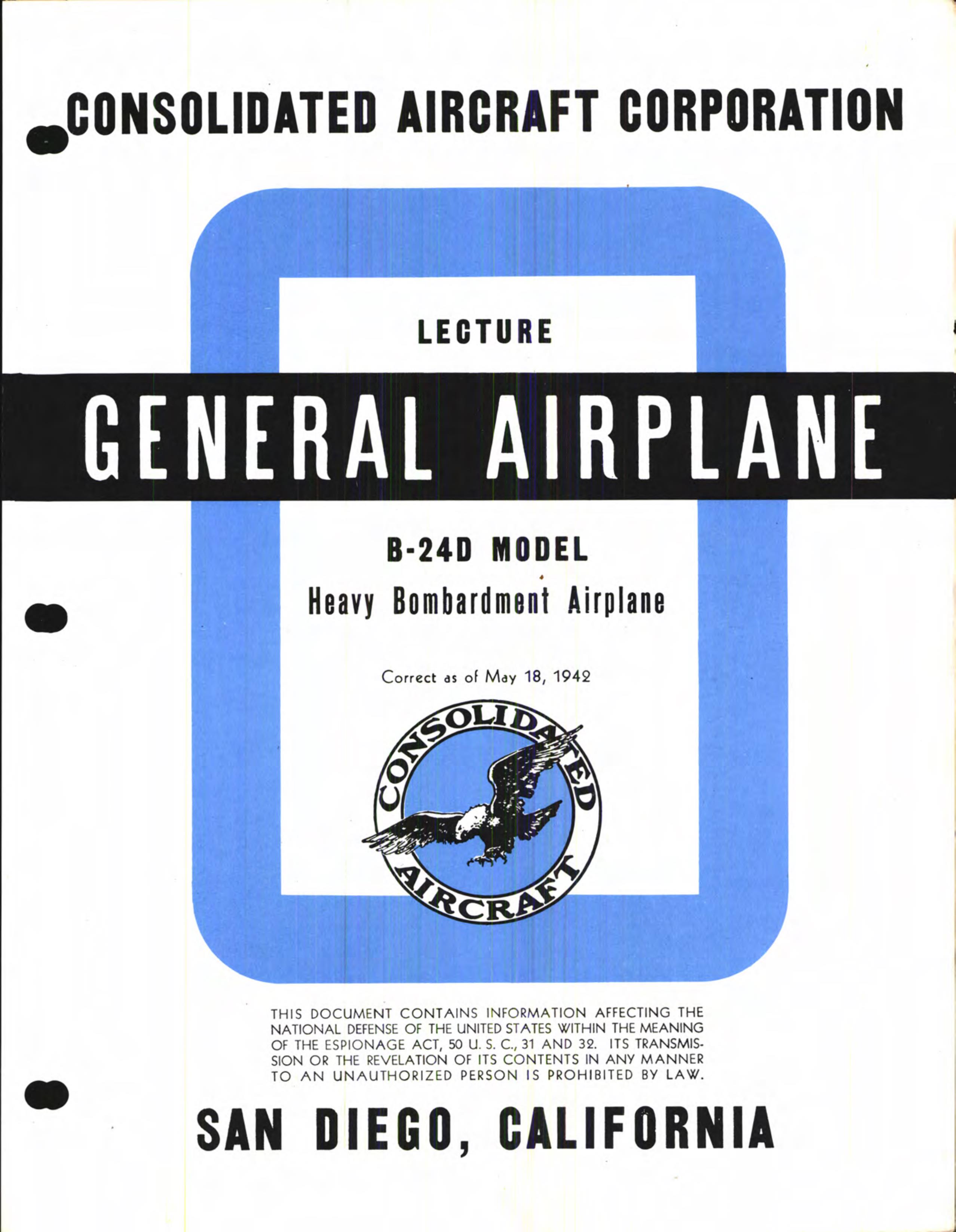 Sample page 7 from AirCorps Library document: Familiarization Manual for the B-24