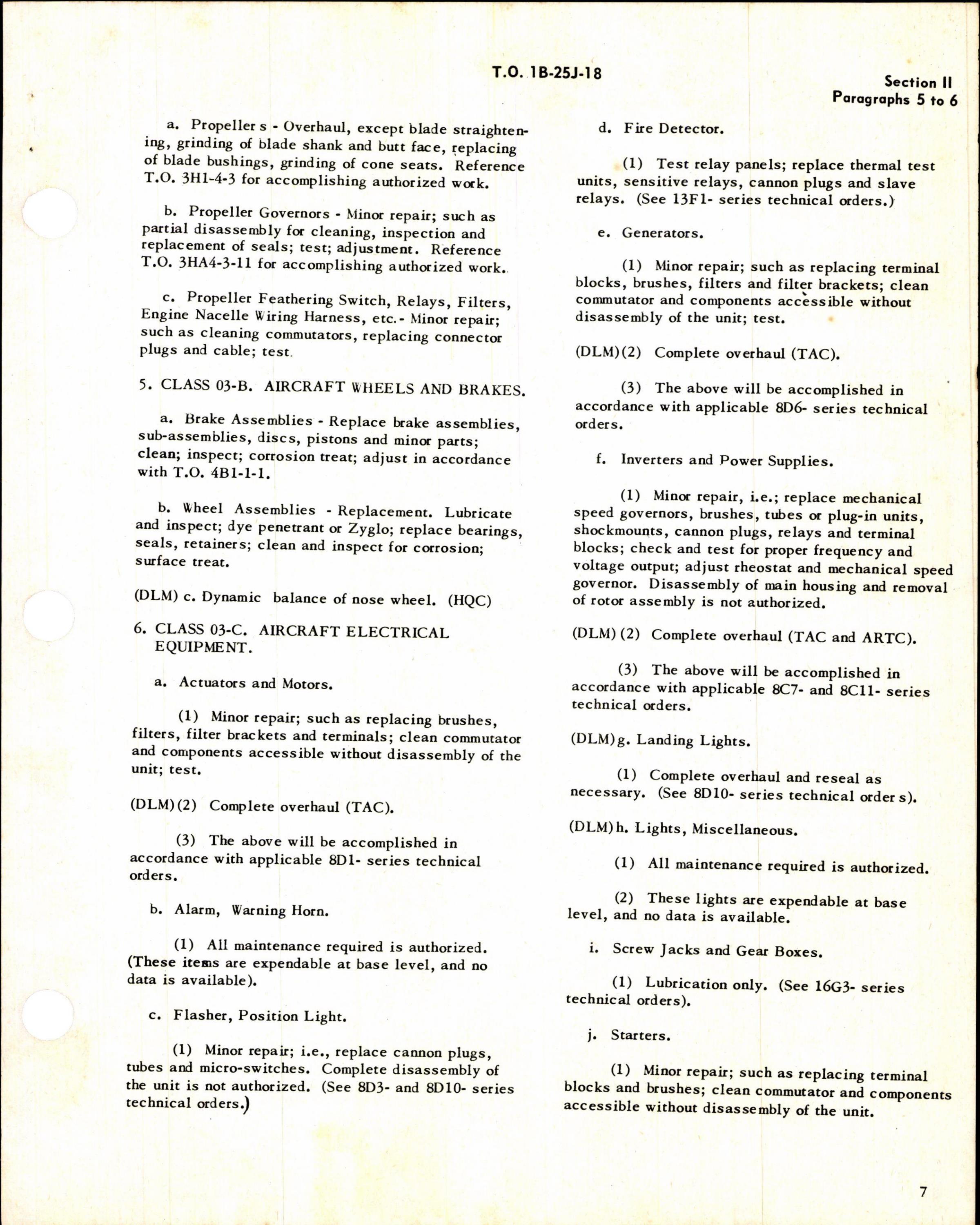 Sample page 3 from AirCorps Library document: Field Maintenance Airborne Material for USAF Series B-25J