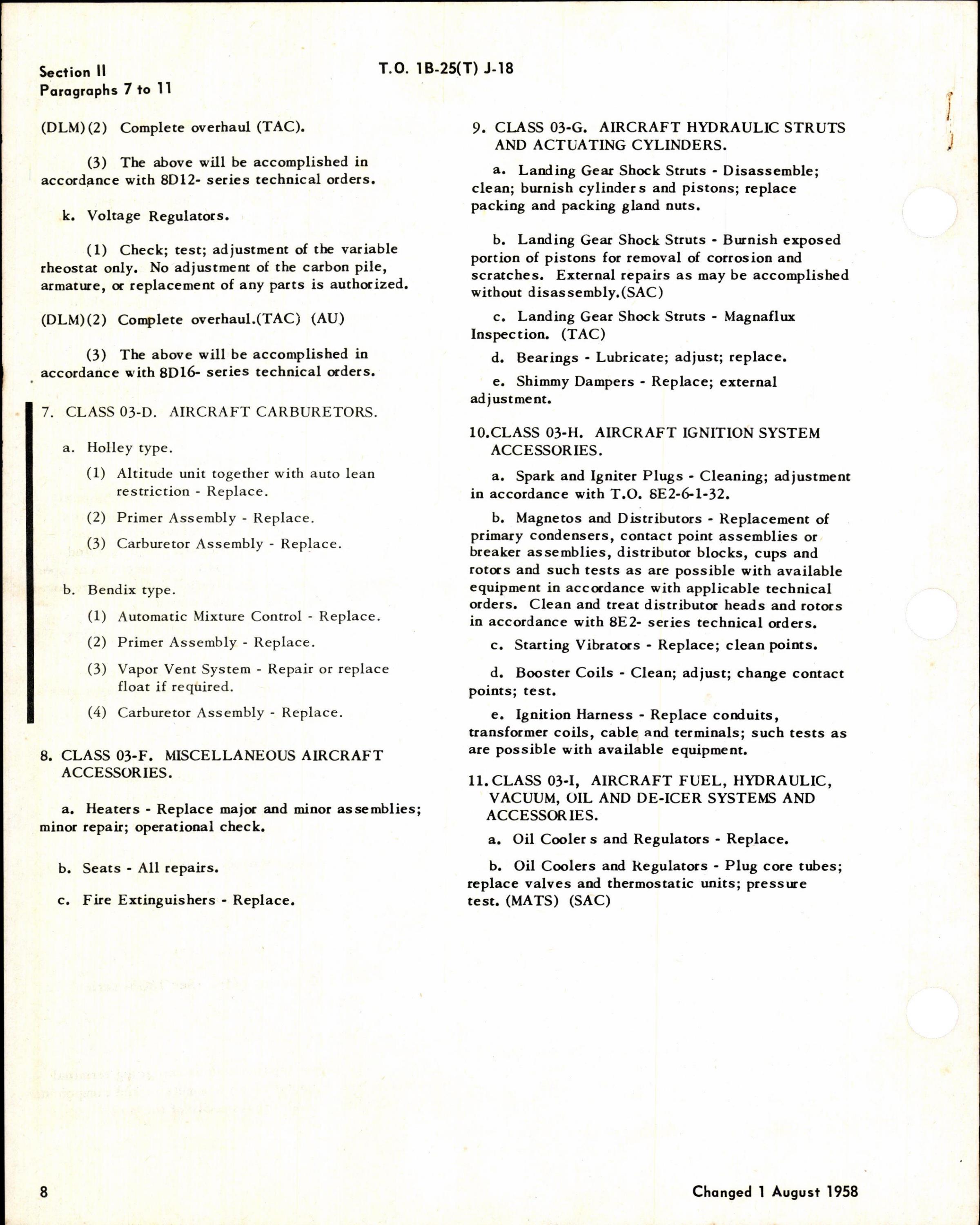 Sample page 4 from AirCorps Library document: Field Maintenance Airborne Material for USAF Series B-25J