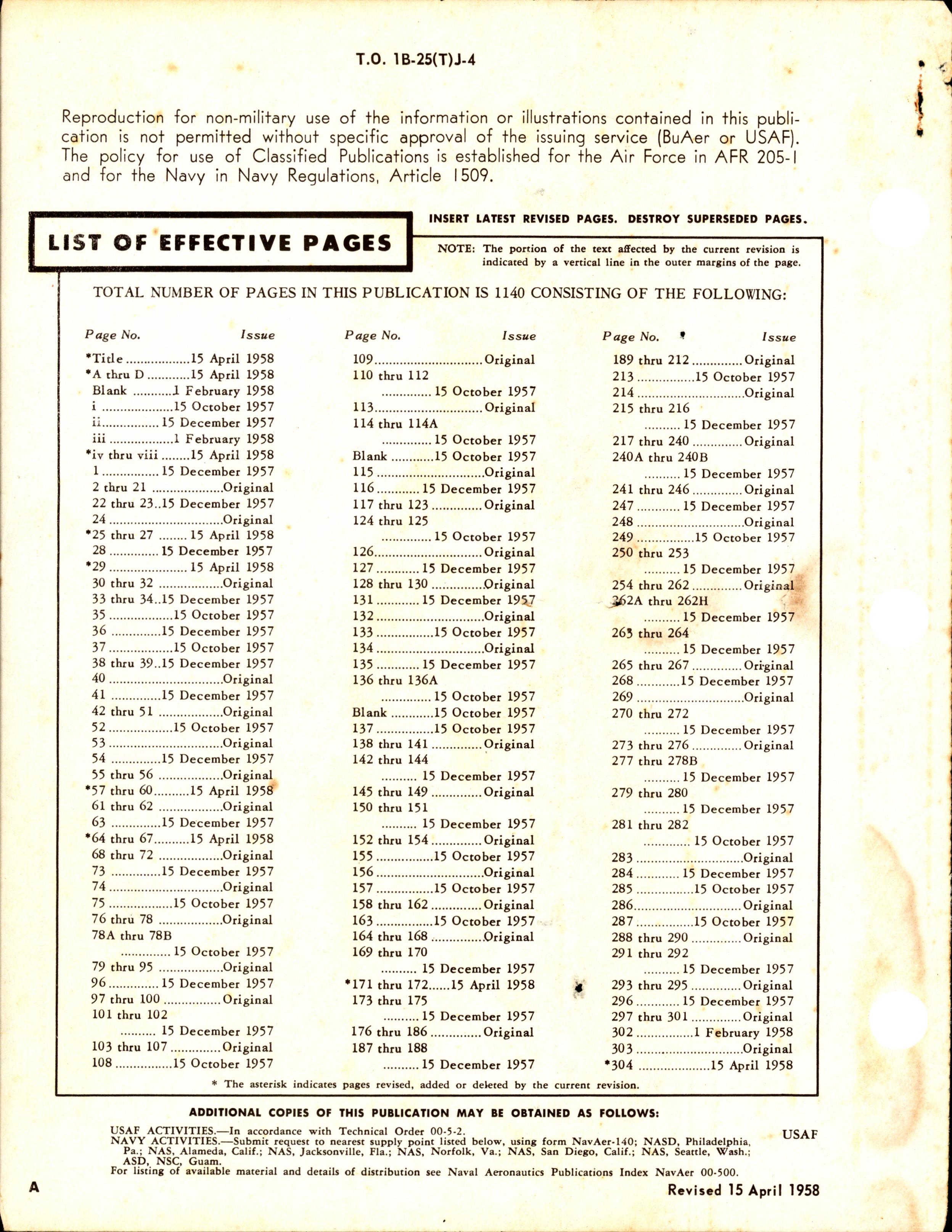 Sample page 2 from AirCorps Library document: Parts Breakdown for B-25J, TB-25J, TB-25L, TB-25L-1, & TB-25N