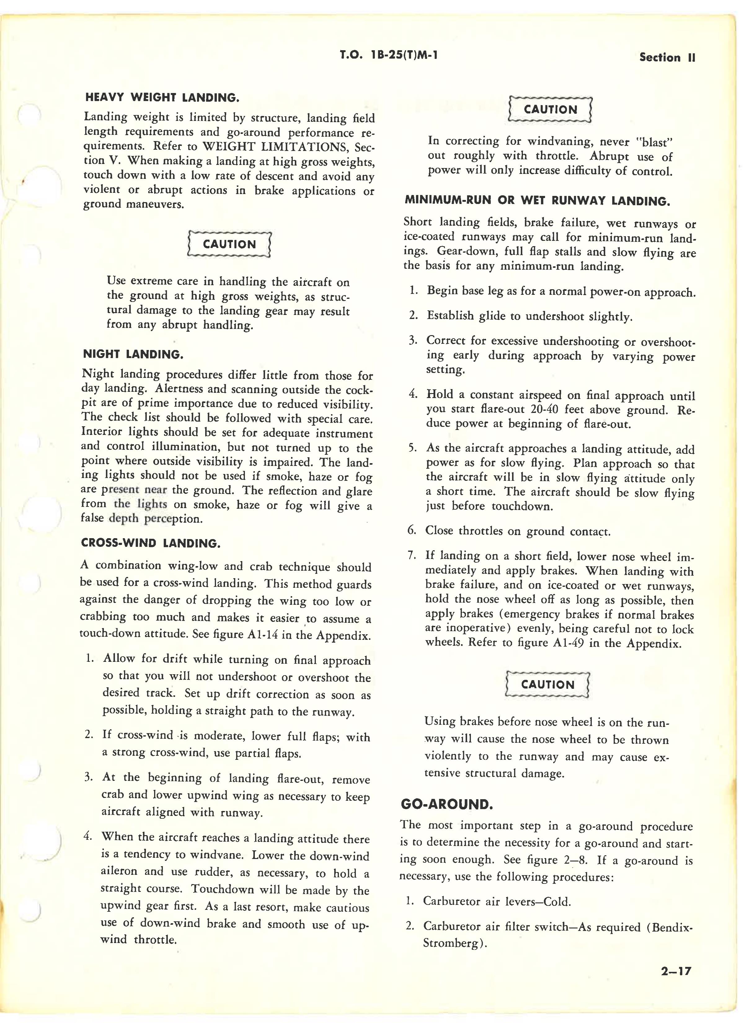 Sample page 67 from AirCorps Library document: Flight Handbook - TB-25M Aircraft