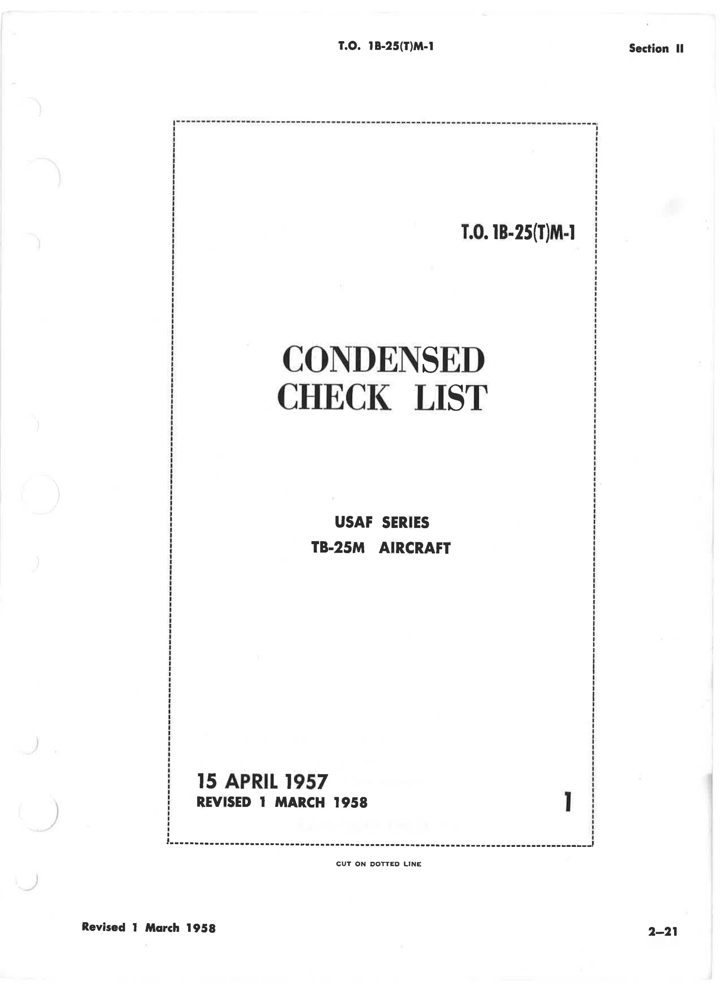 Sample page 71 from AirCorps Library document: Flight Handbook - TB-25M Aircraft