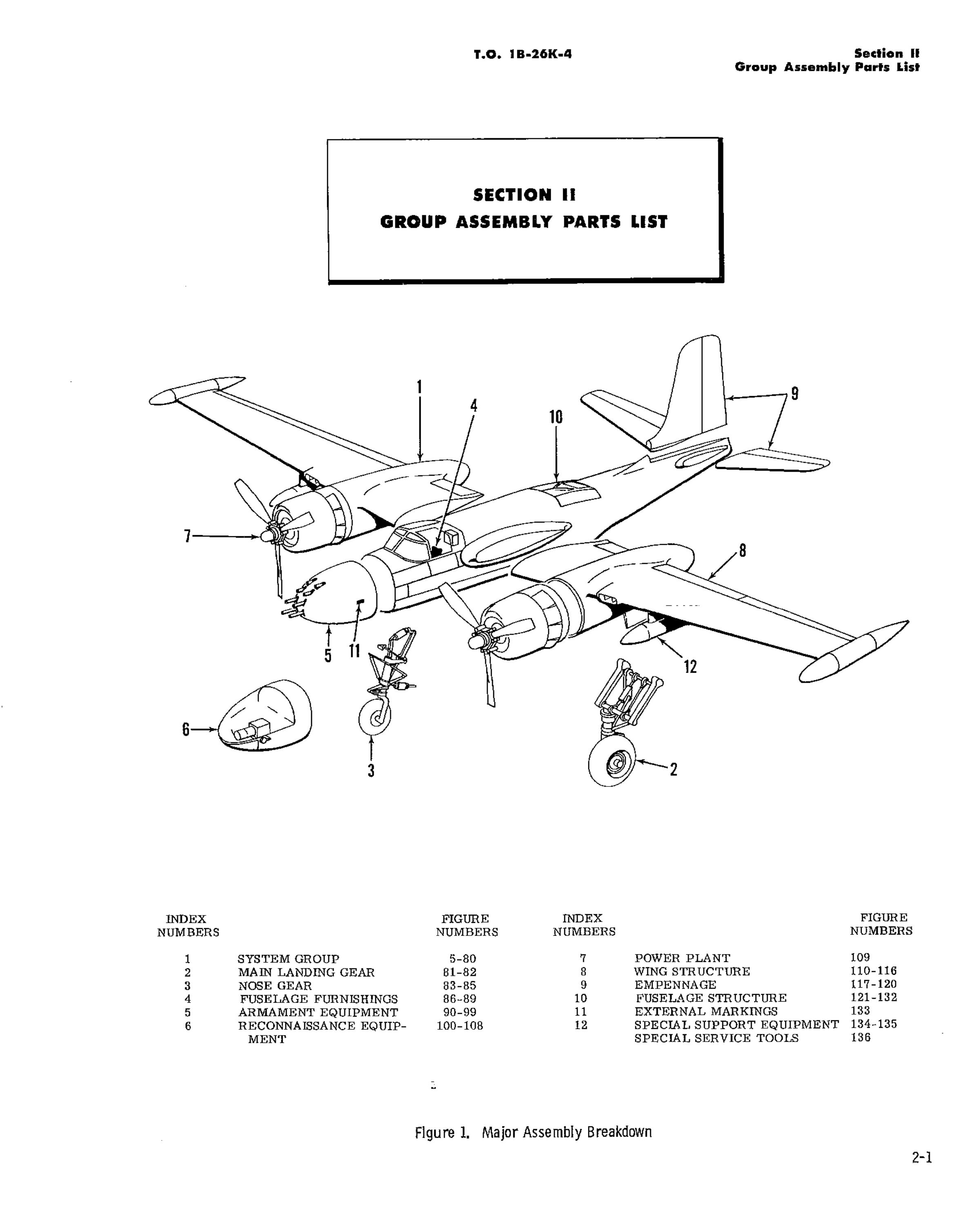 Sample page 19 from AirCorps Library document: Illustrated Parts Breakdown for B-26K Series Aircraft