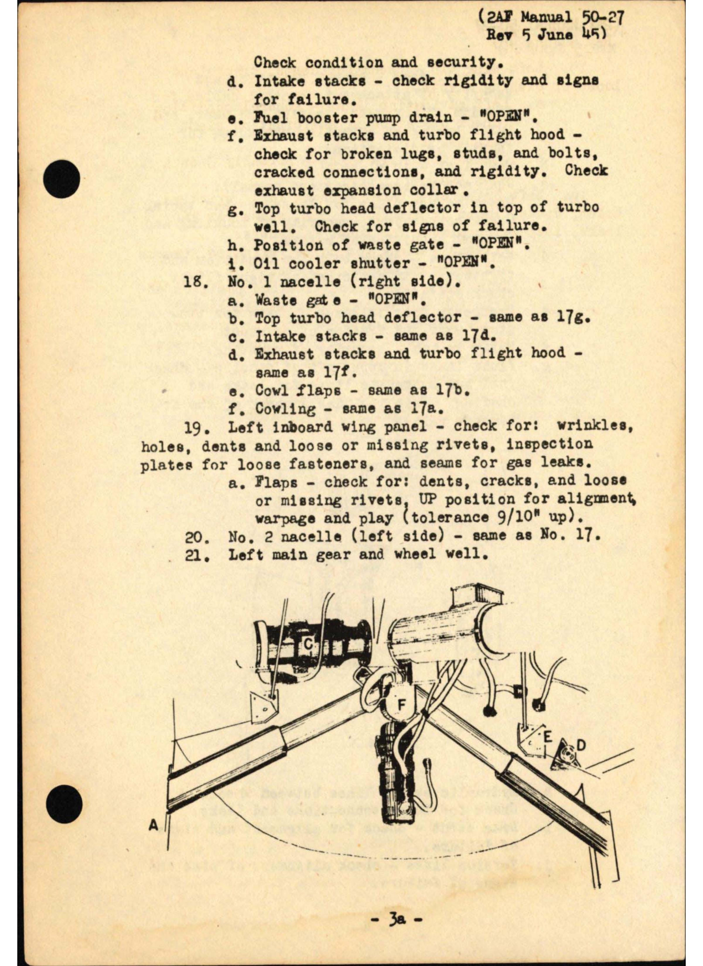 Sample page  14 from AirCorps Library document: B-29 Standard Procedures for Pilots, Second Air Force