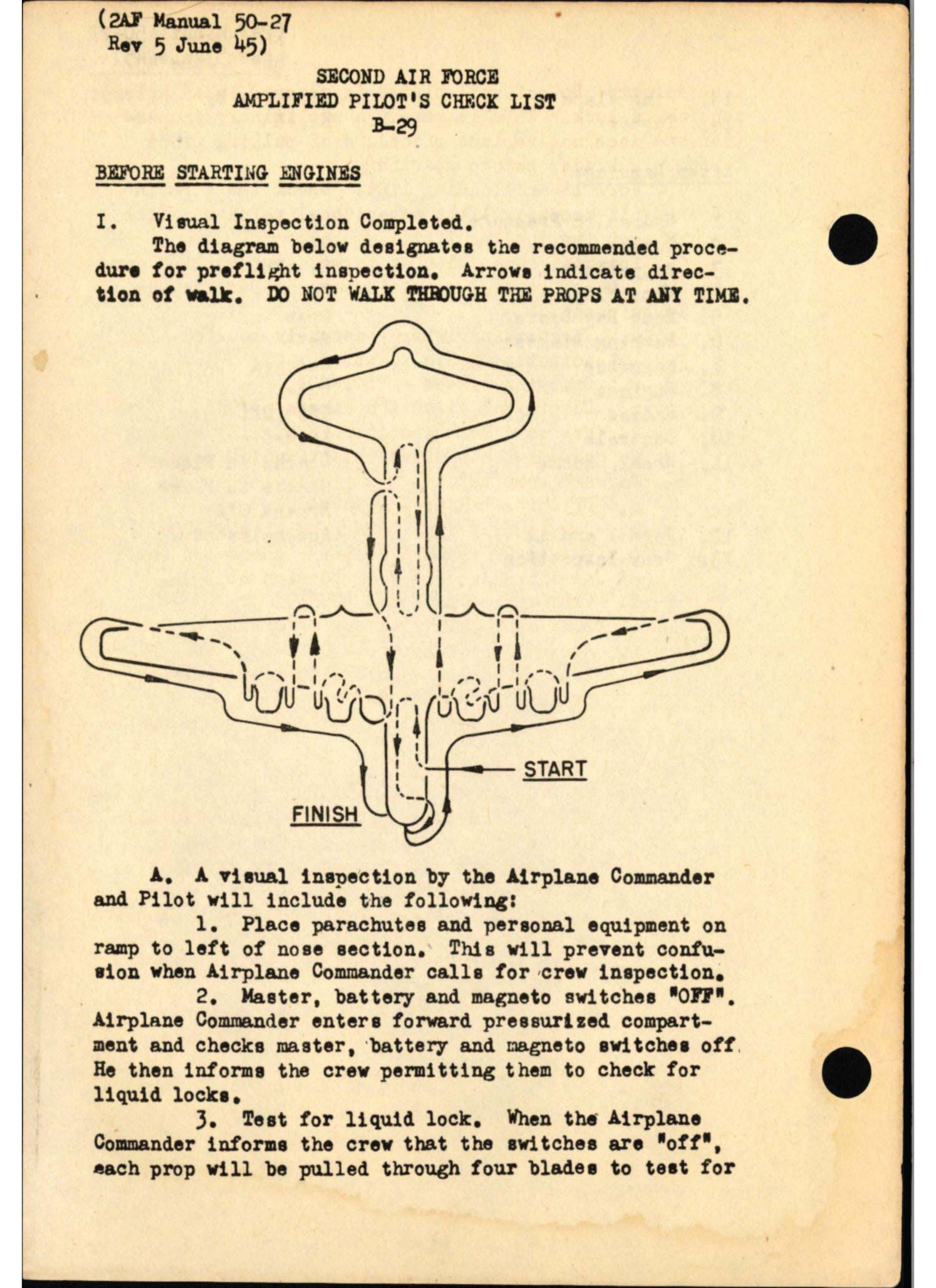 Sample page  9 from AirCorps Library document: B-29 Standard Procedures for Pilots, Second Air Force