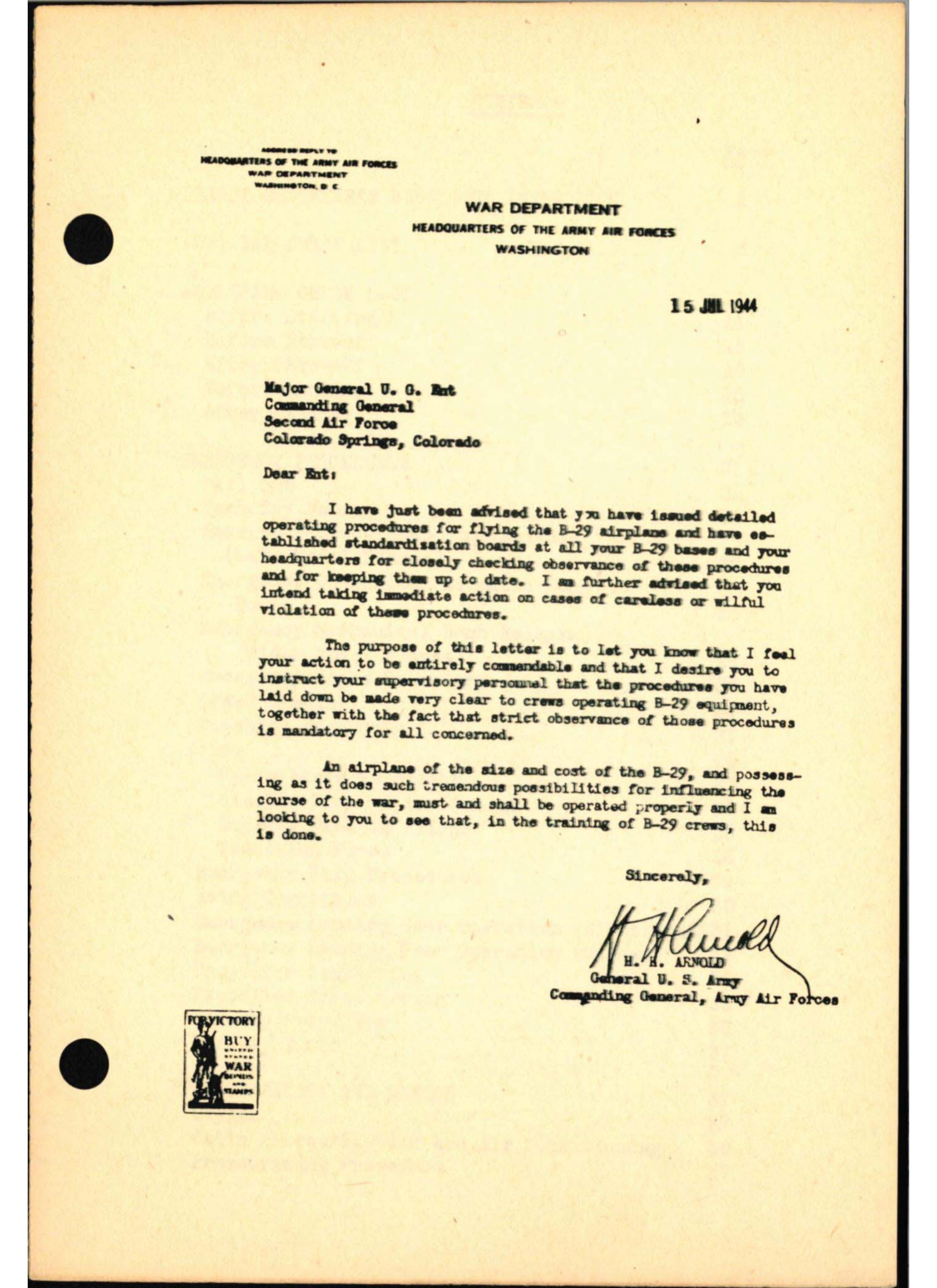 Sample page  3 from AirCorps Library document: B-29 Standard Procedures for Flight Engineers, Second Air Force