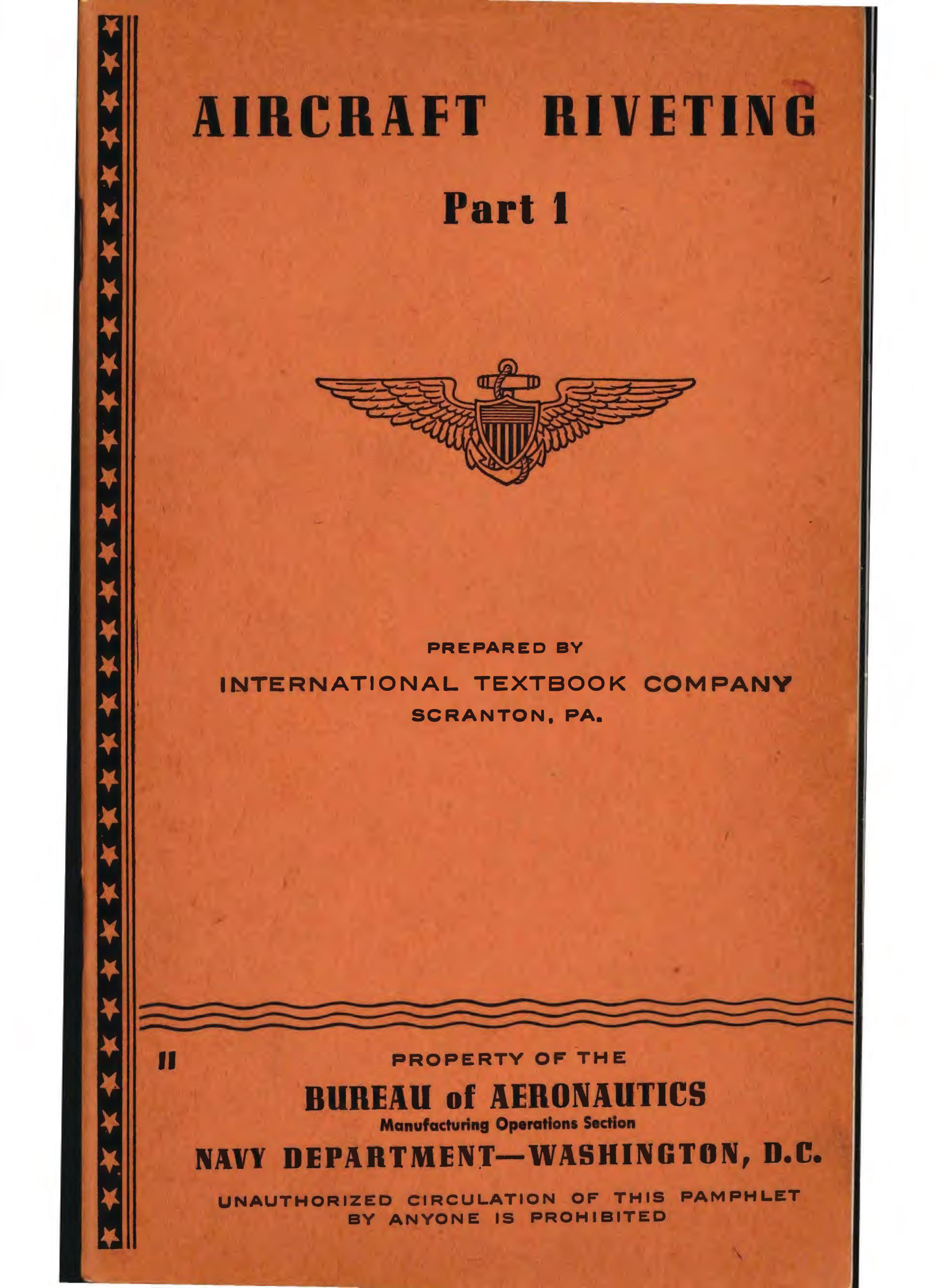 Sample page 1 from AirCorps Library document: Aircraft Riveting Part 1 - Bureau of Aeronautics