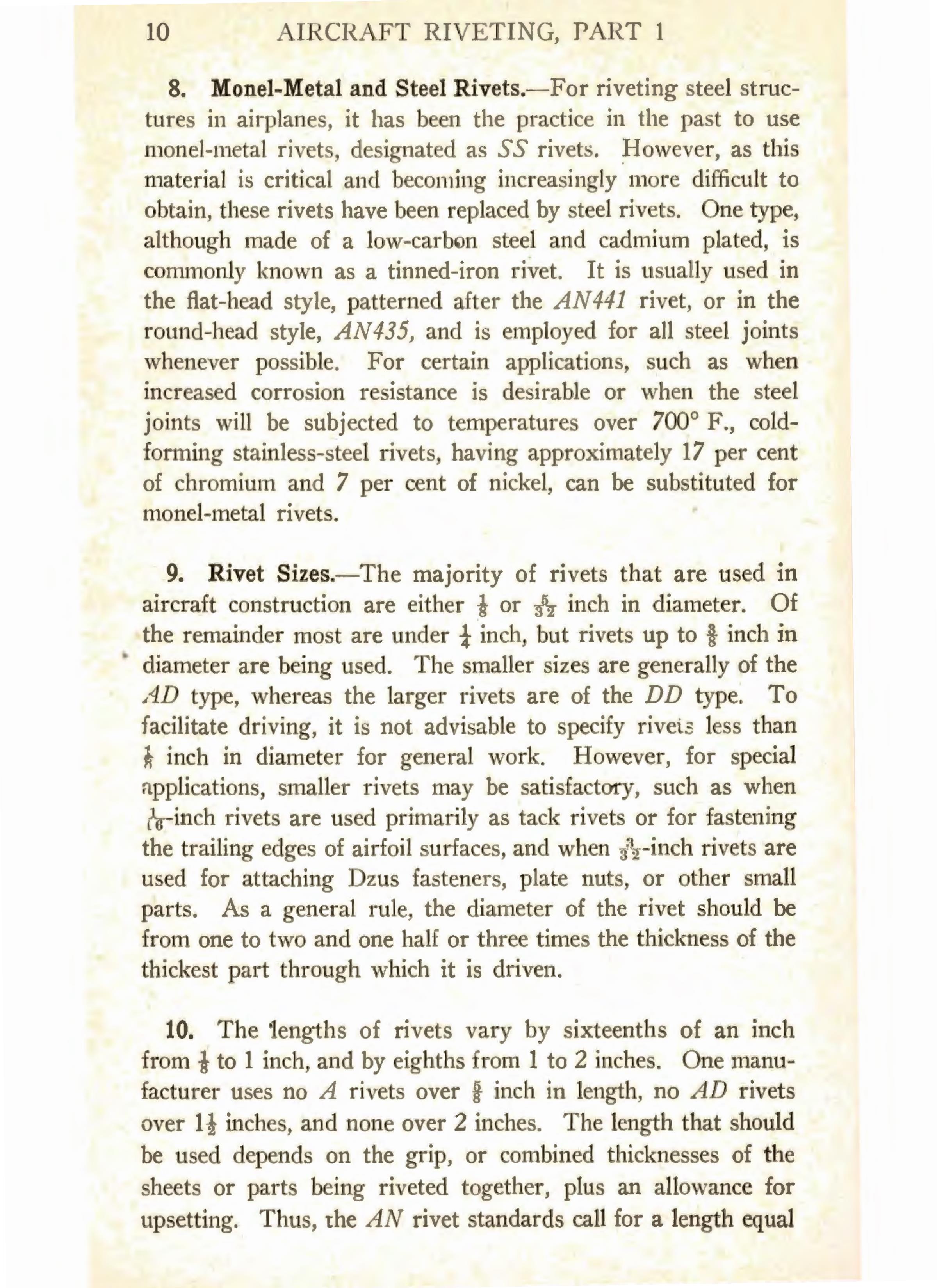 Sample page 12 from AirCorps Library document: Aircraft Riveting Part 1 - Bureau of Aeronautics