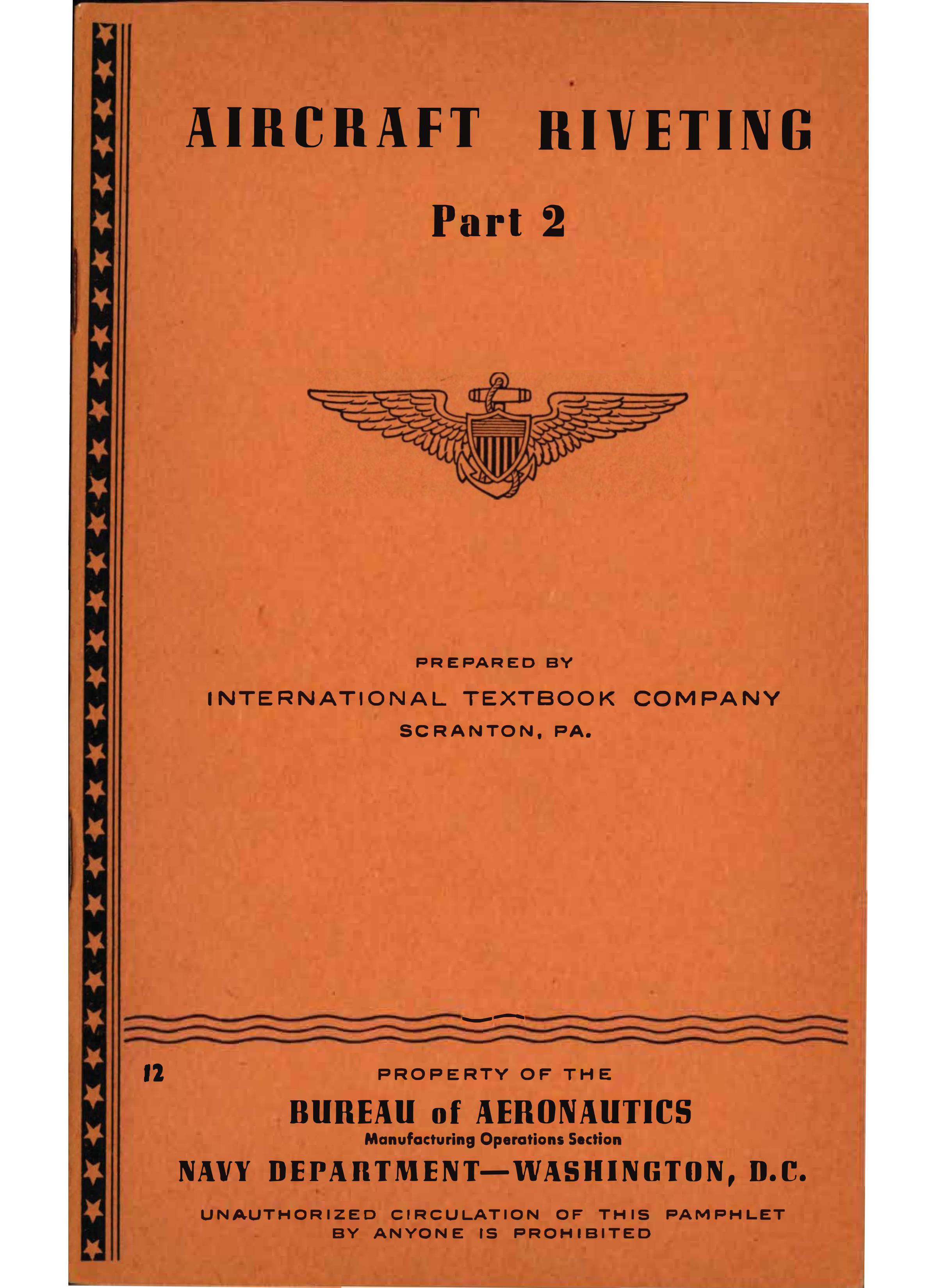 Sample page 1 from AirCorps Library document: Aircraft Riveting Part 2 - Bureau of Aeronautics