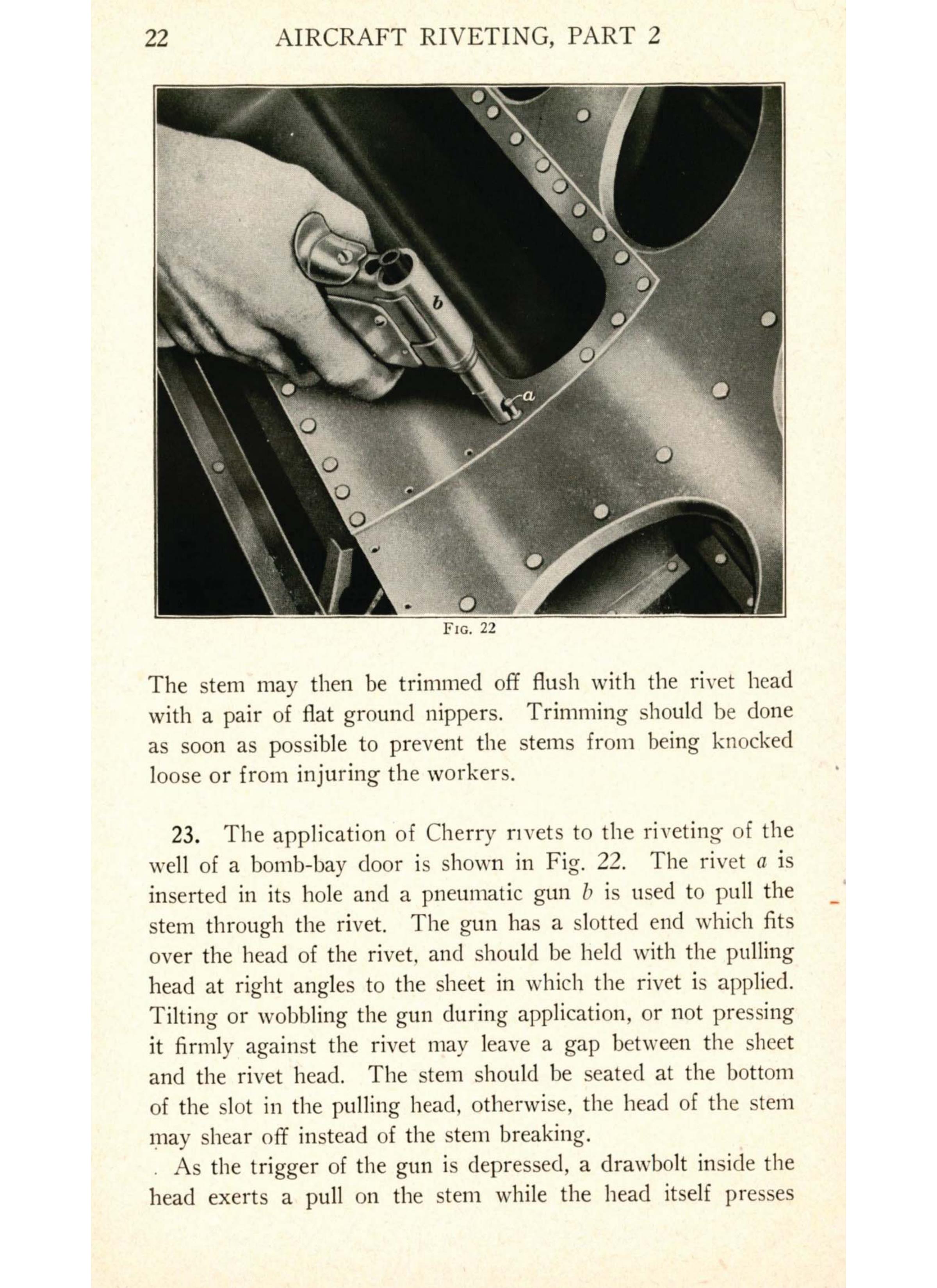 Sample page 24 from AirCorps Library document: Aircraft Riveting Part 2 - Bureau of Aeronautics