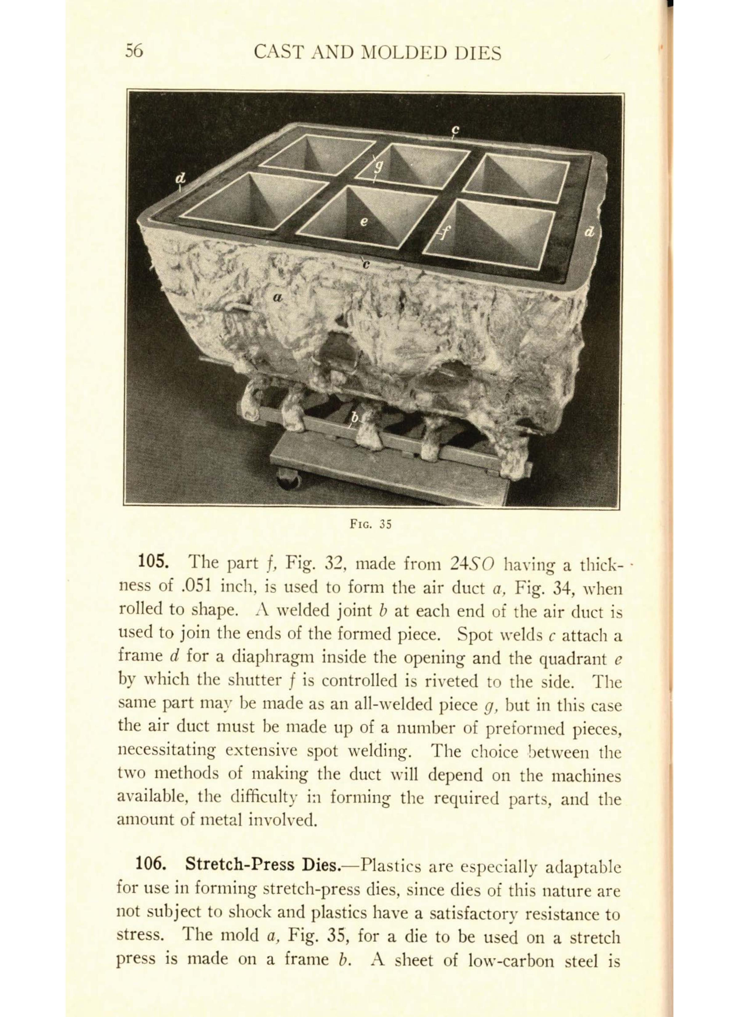 Sample page 58 from AirCorps Library document: Aircraft Tooling - Cast and Molded Dies - Bureau of Aeronautics