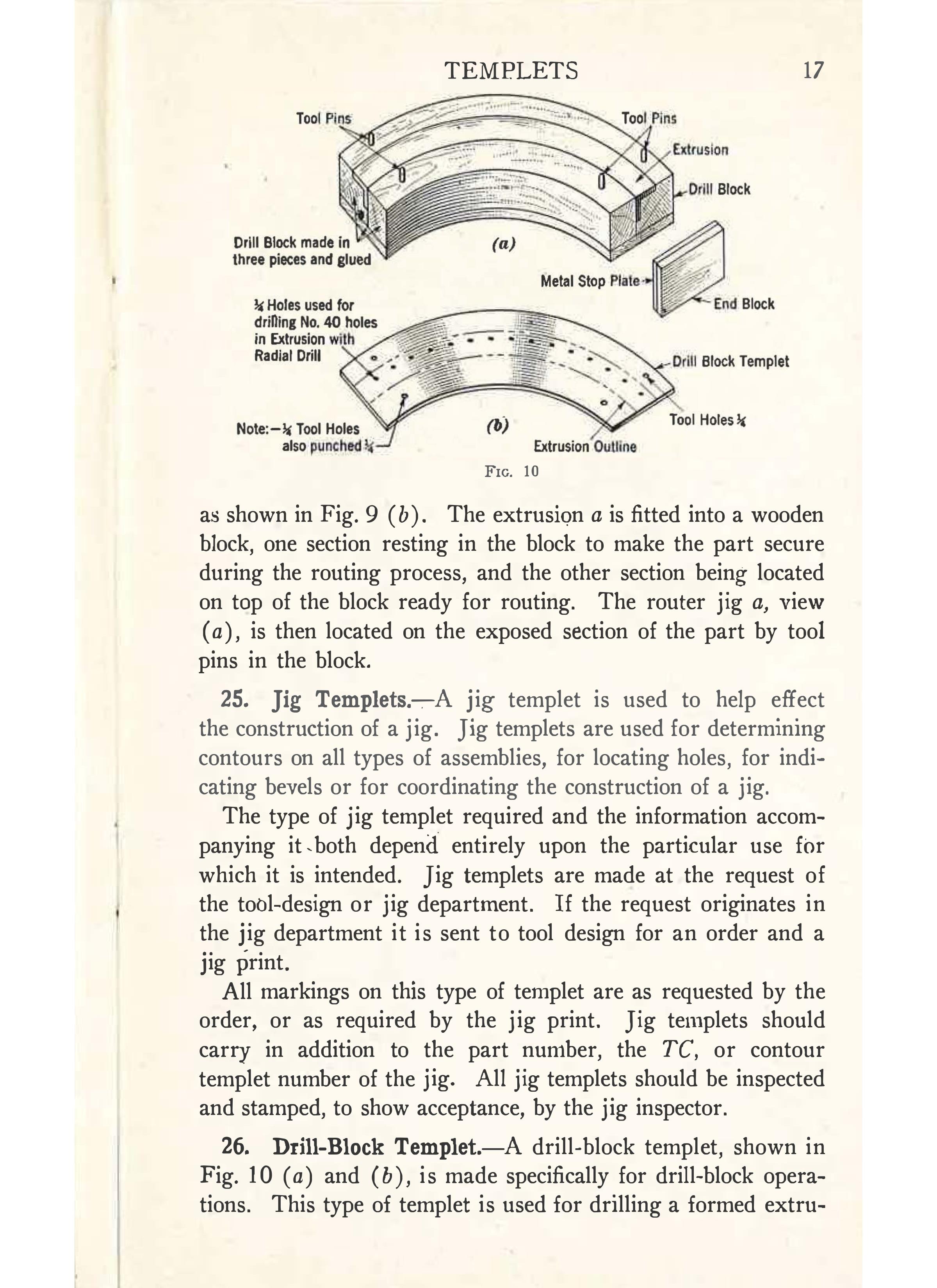 Sample page 19 from AirCorps Library document: Aircraft Tooling - Templets - Bureau of Aeronautics