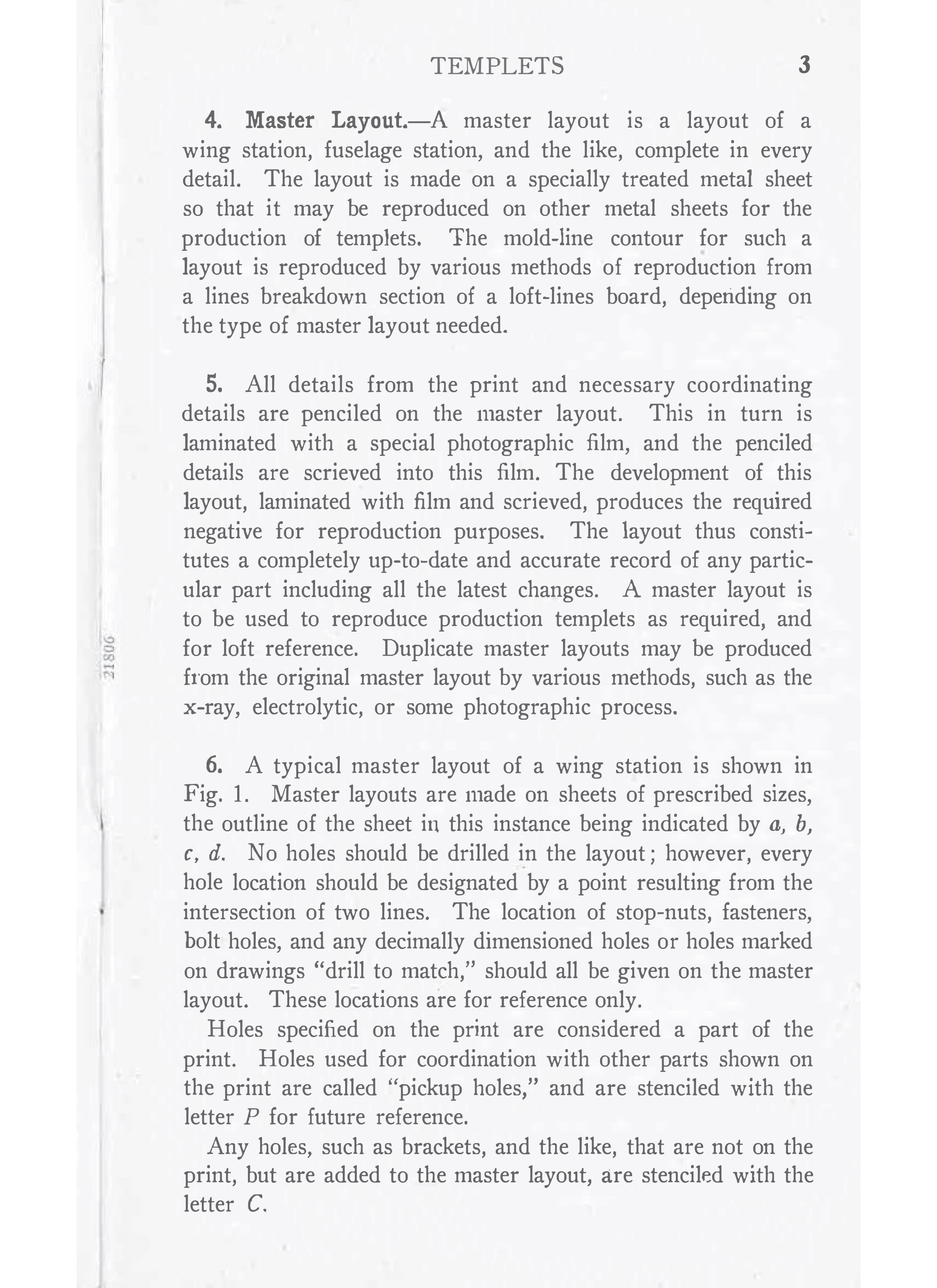 Sample page 5 from AirCorps Library document: Aircraft Tooling - Templets - Bureau of Aeronautics