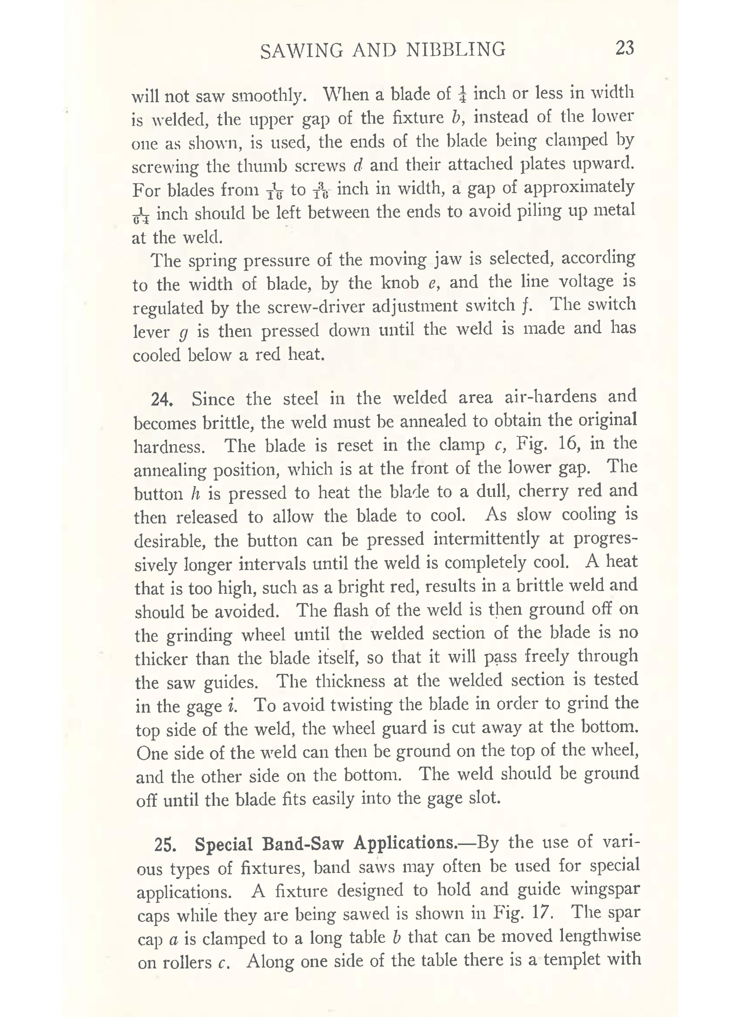 Sample page 24 from AirCorps Library document: Blanking & Punching - Shearing, Sawing, Nibbling - Bureau of Aeronautics