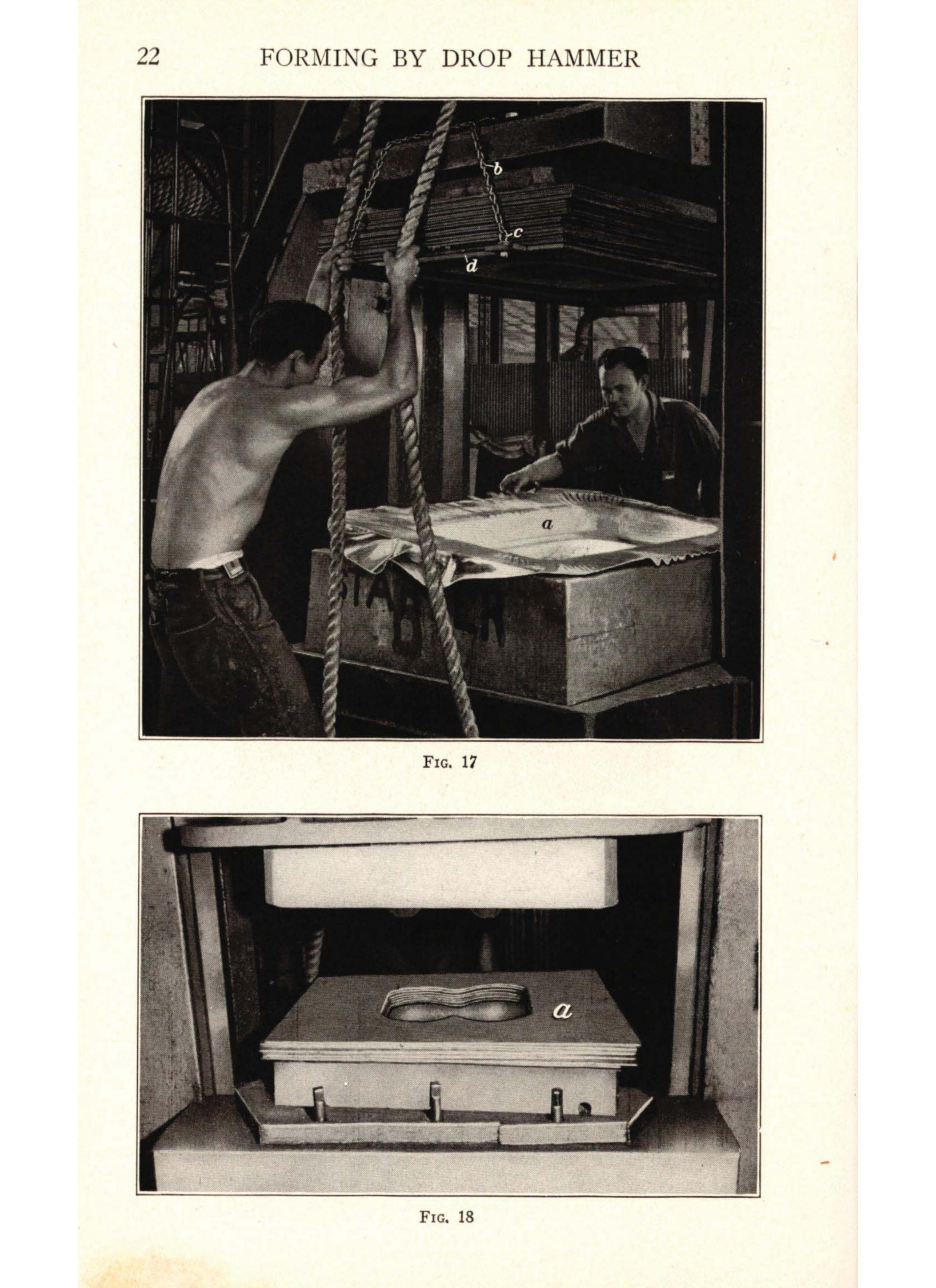 Sample page 24 from AirCorps Library document: Forming Methods - Drop Hammer - Bureau of Aeronautics