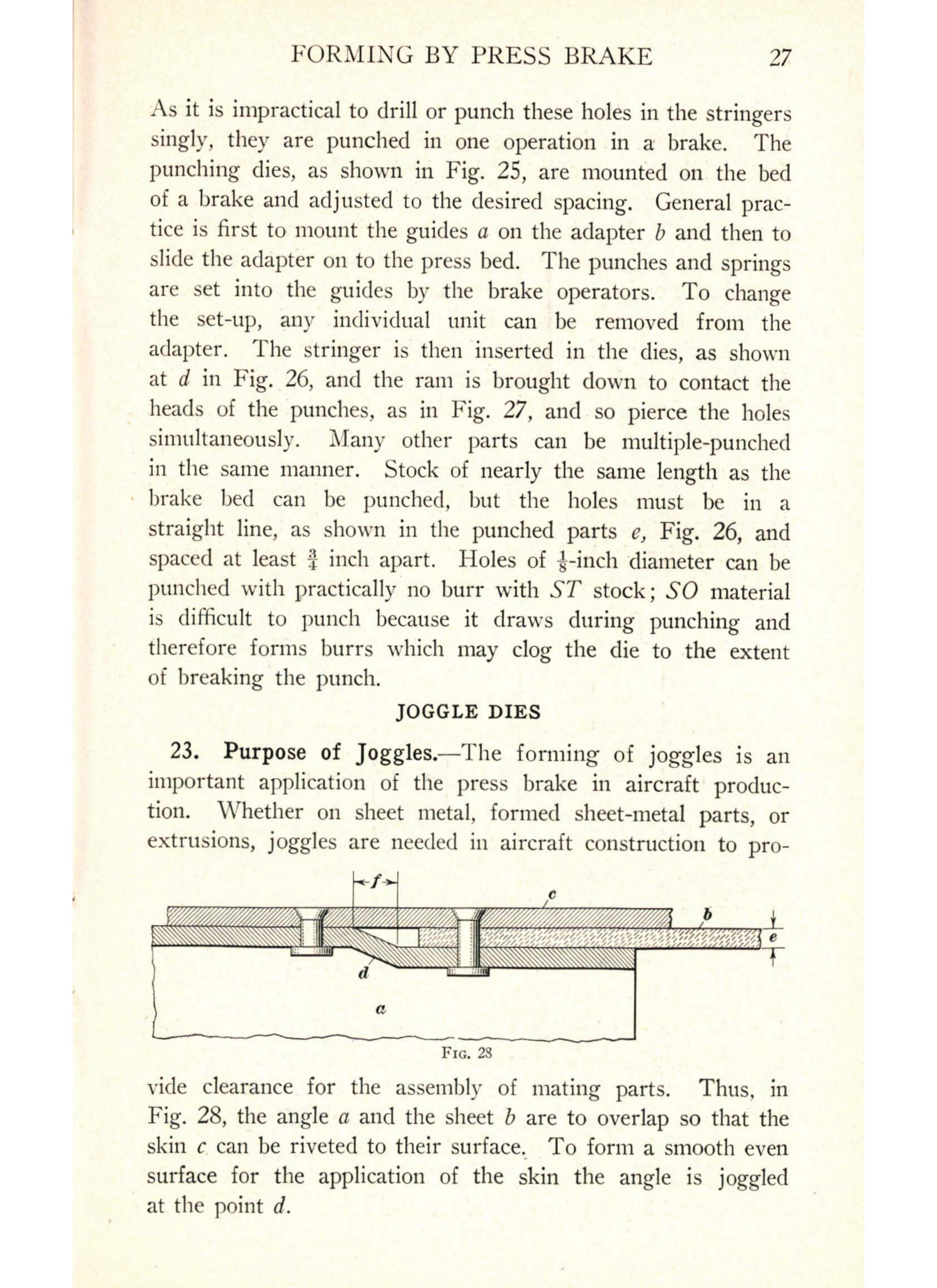 Sample page 29 from AirCorps Library document: Forming Methods - Press Brake - Bureau of Aeronautics