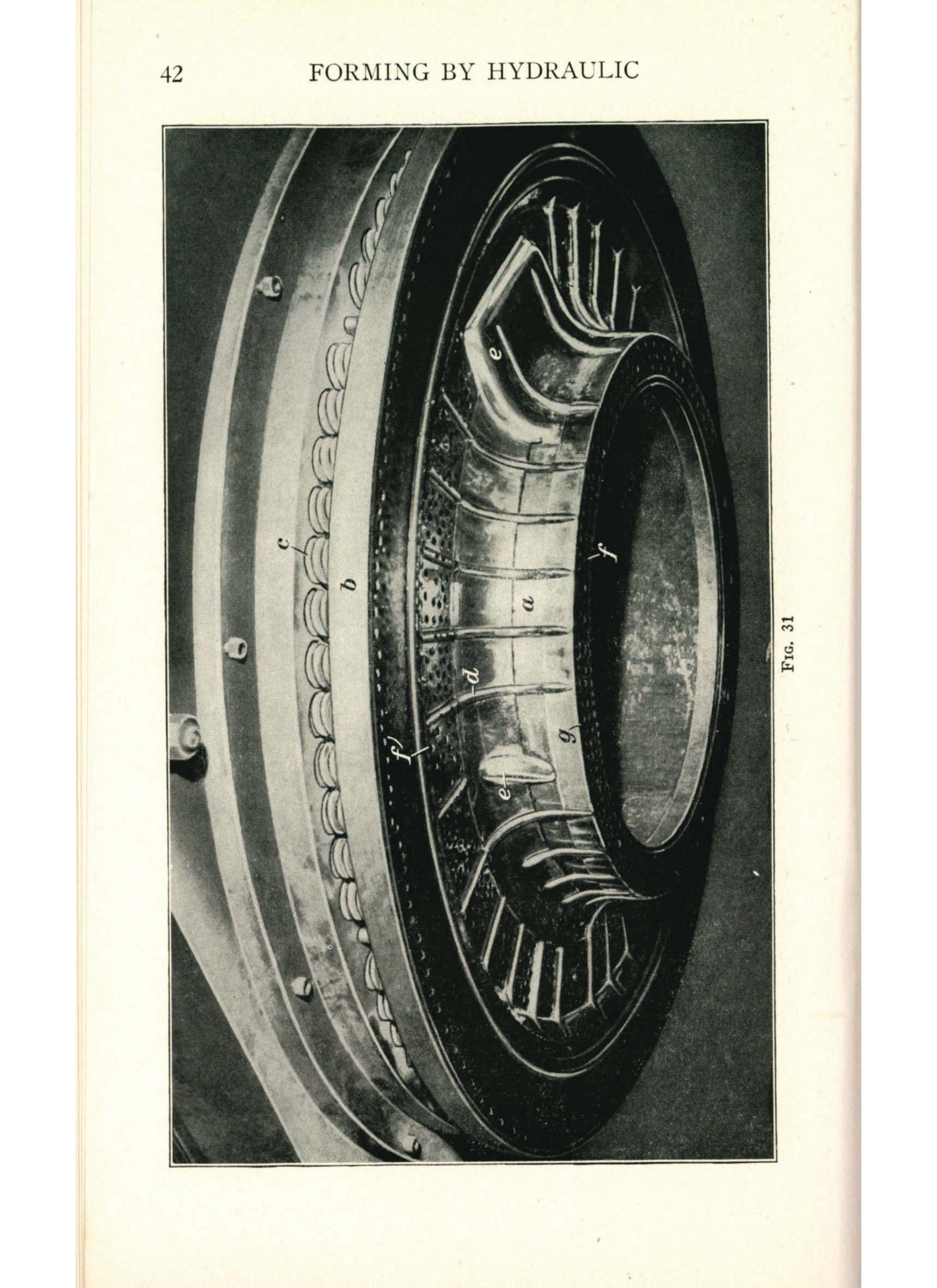 Sample page 44 from AirCorps Library document: Forming Methods - Hydraulic & Crank Presses - Bureau of Aeronautics