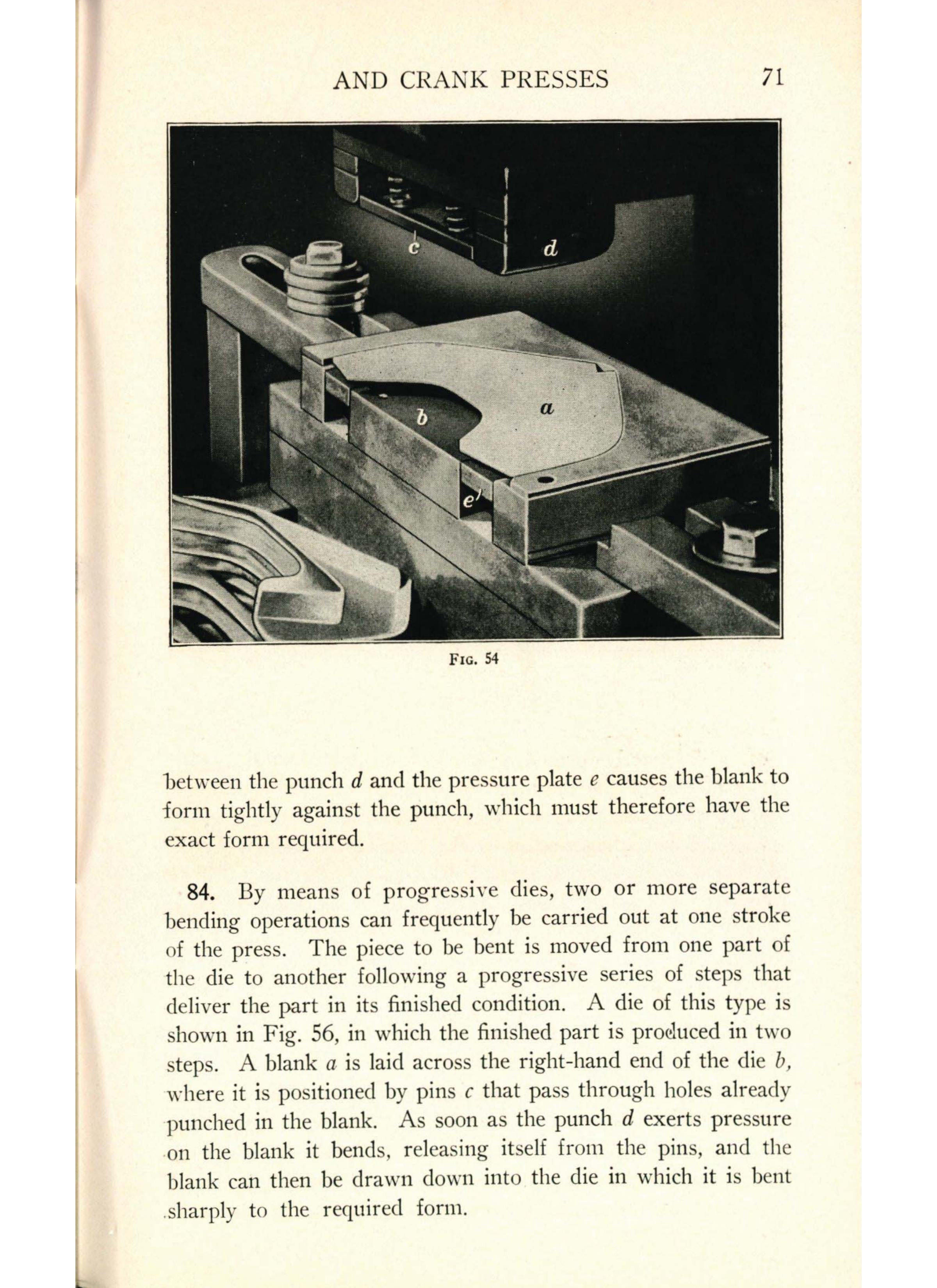 Sample page 73 from AirCorps Library document: Forming Methods - Hydraulic & Crank Presses - Bureau of Aeronautics