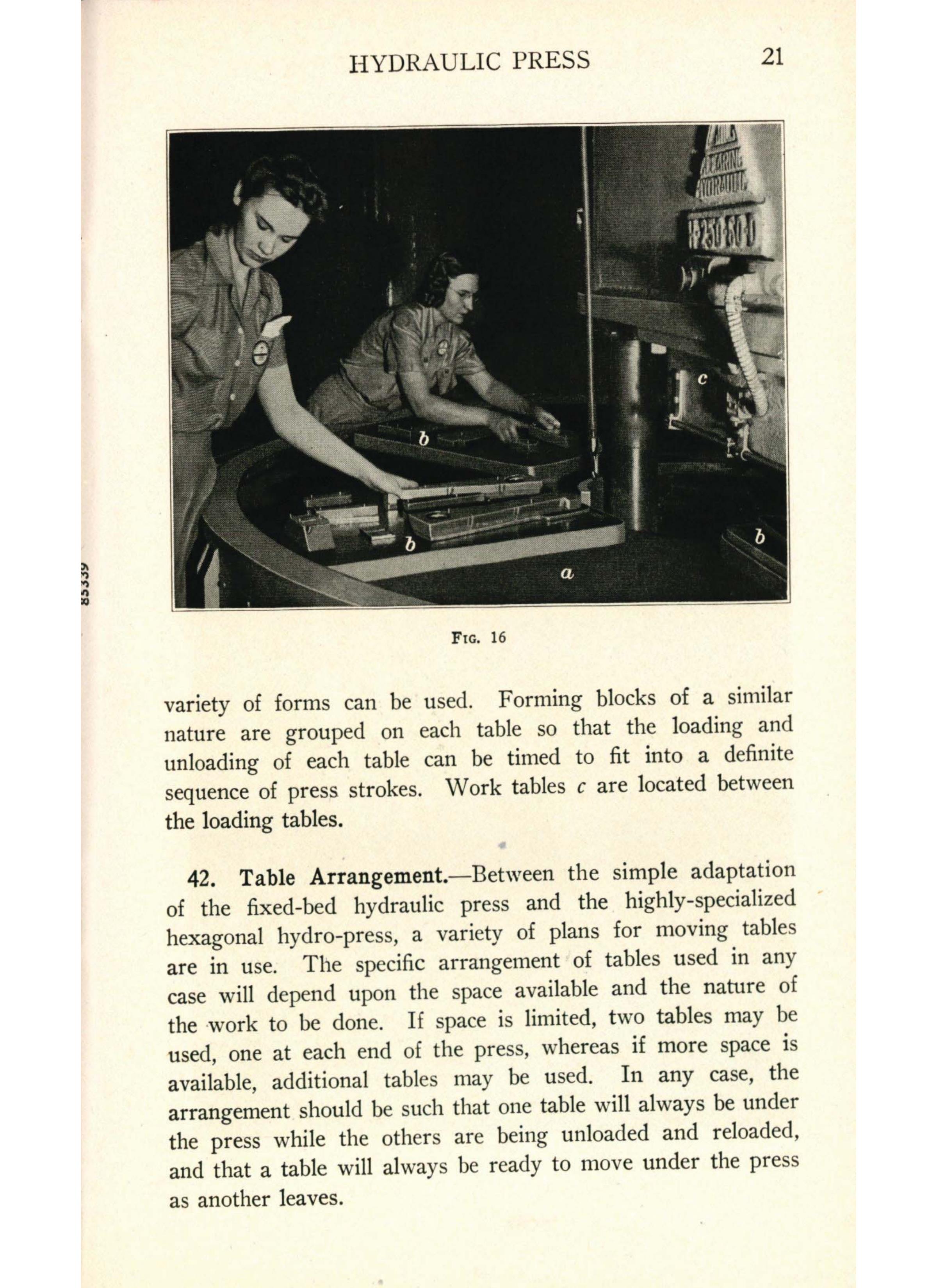 Sample page 23 from AirCorps Library document: Forming Methods - Single-Action Hydraulic Press - Bureau of Aeronautics