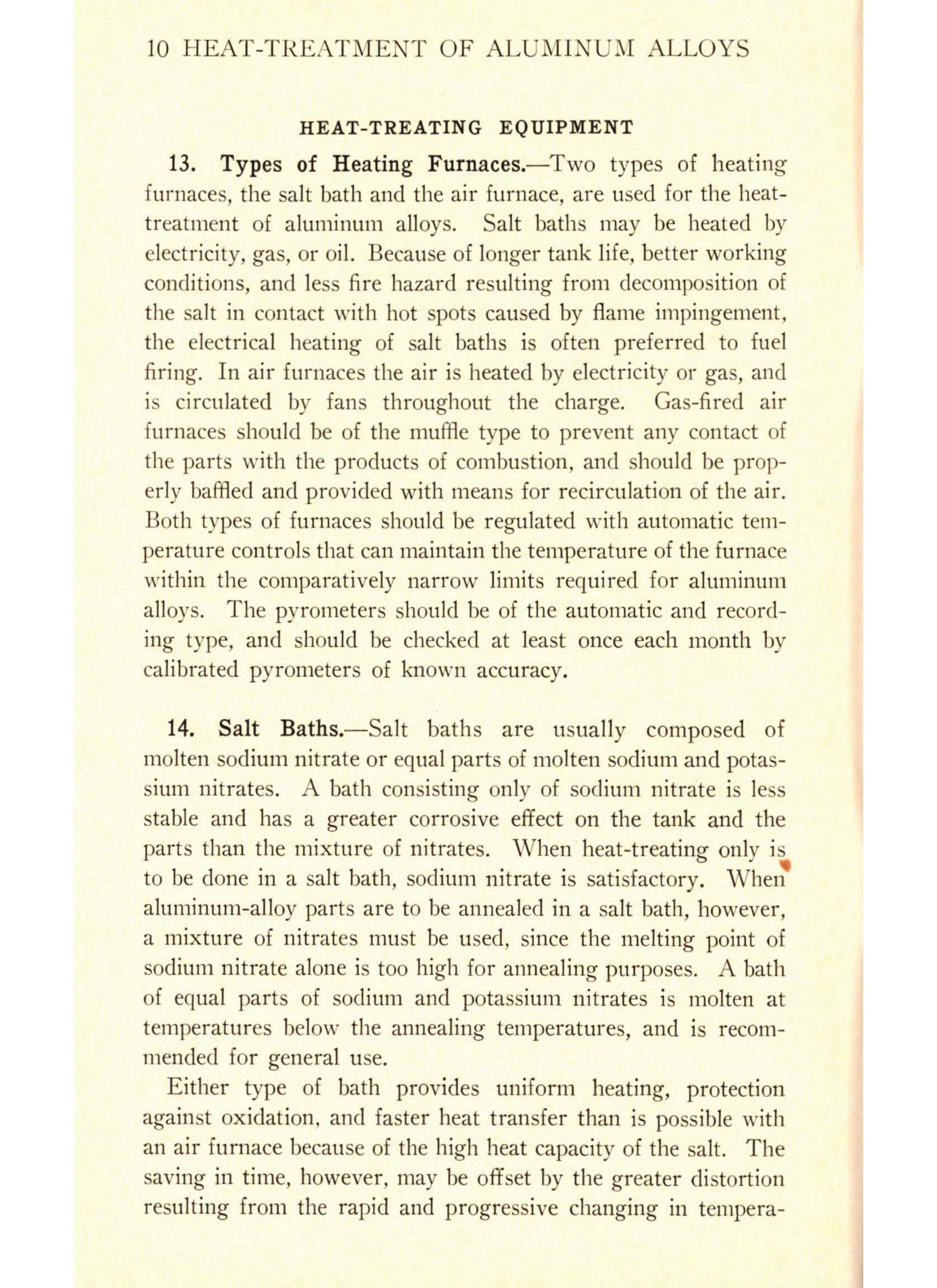 Sample page 12 from AirCorps Library document: Heat Treating - Aluminum Alloys - Bureau of Aeronautics